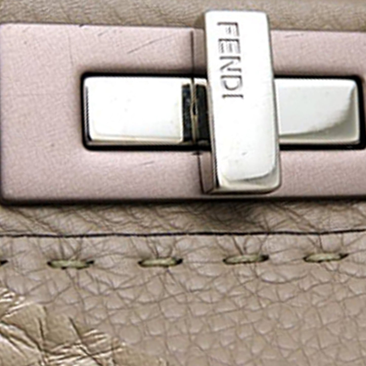 Fendi Medium Leather Selleria Peekaboo Iconic Satchel