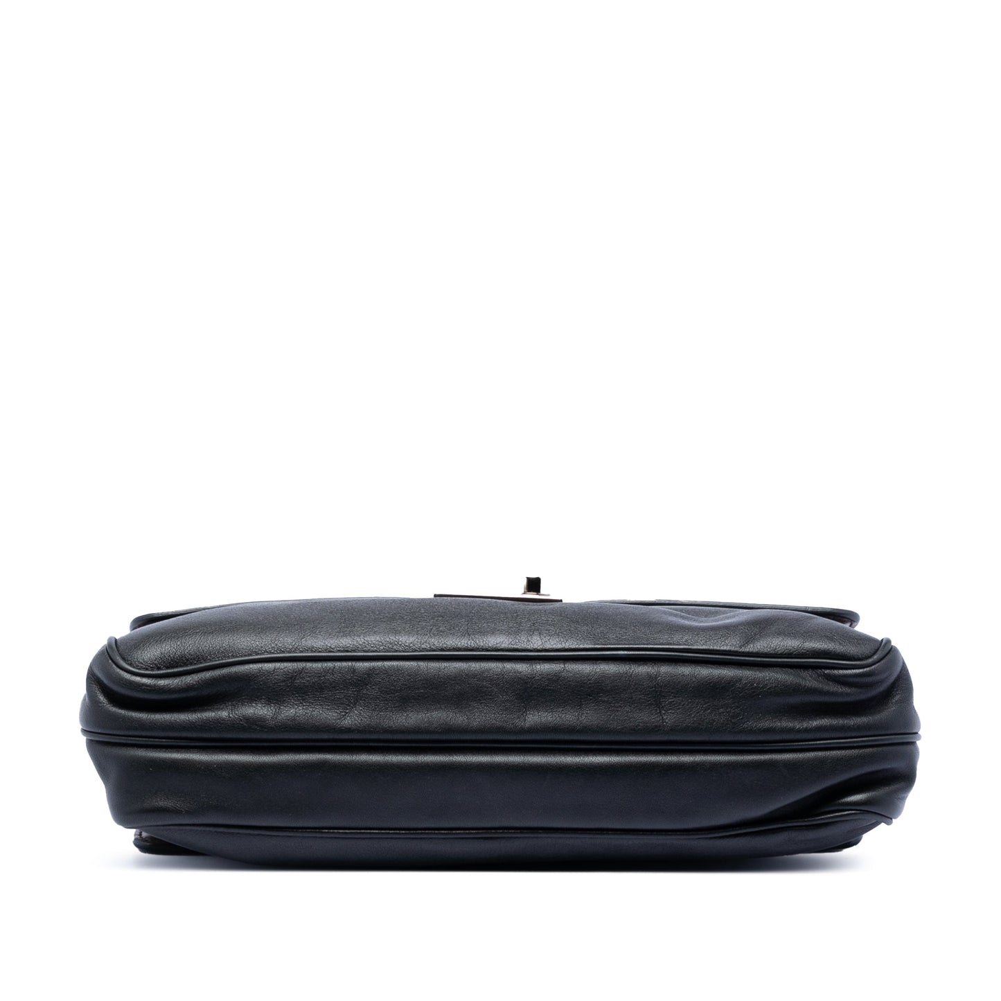 Prada Soft Calfskin Double Sided Flap Messenger Bag