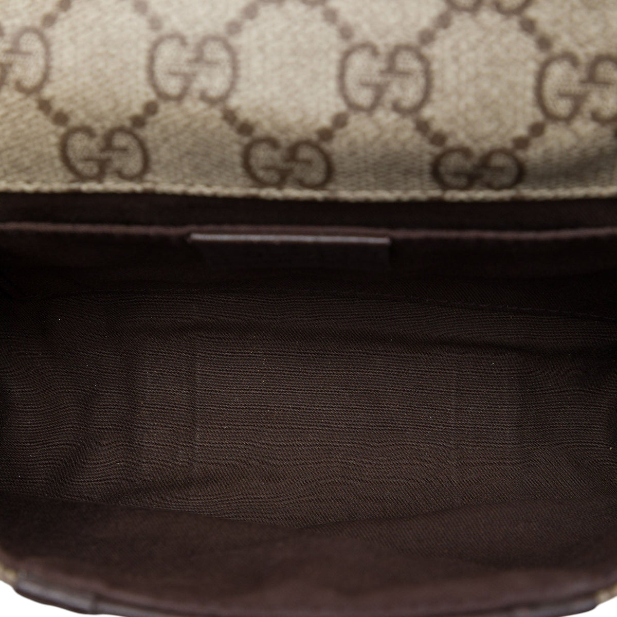 Gucci GG Supreme Web Belt Bag — Beige
