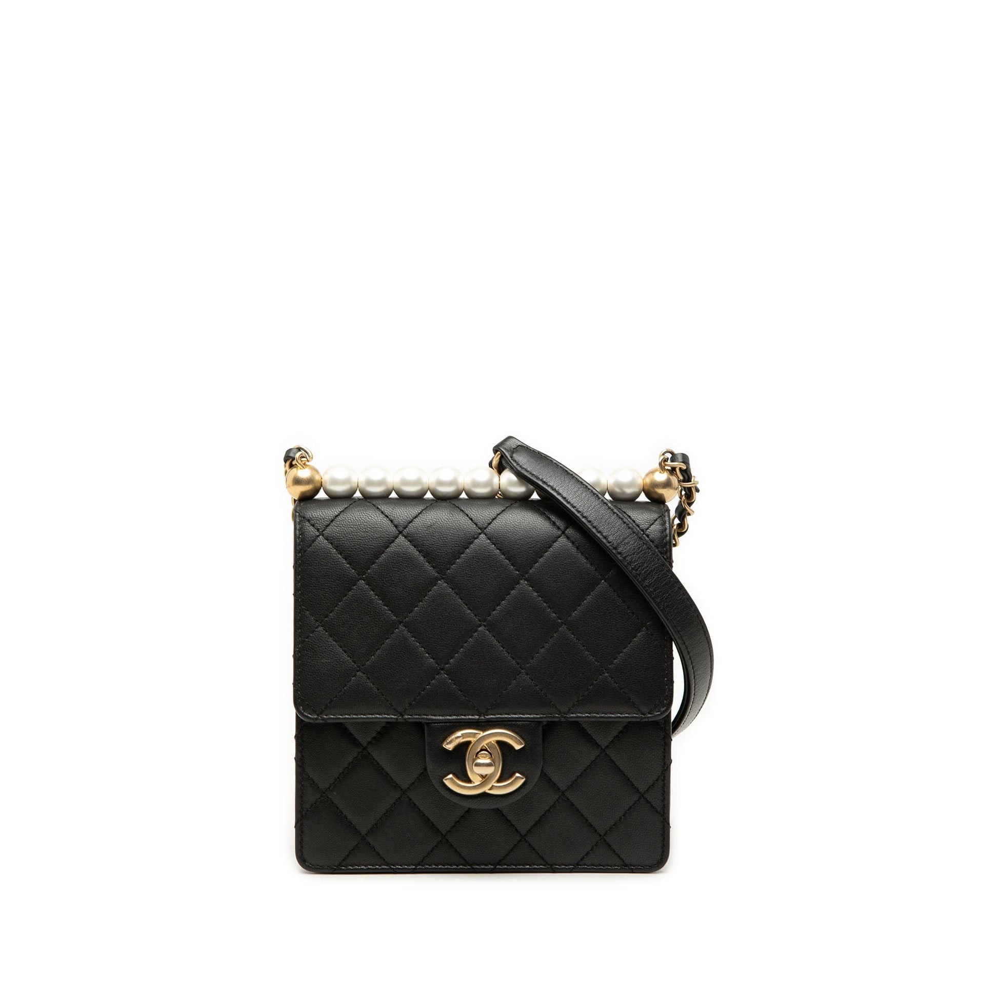 Chanel Small Lambskin Chic Pearls Flap
