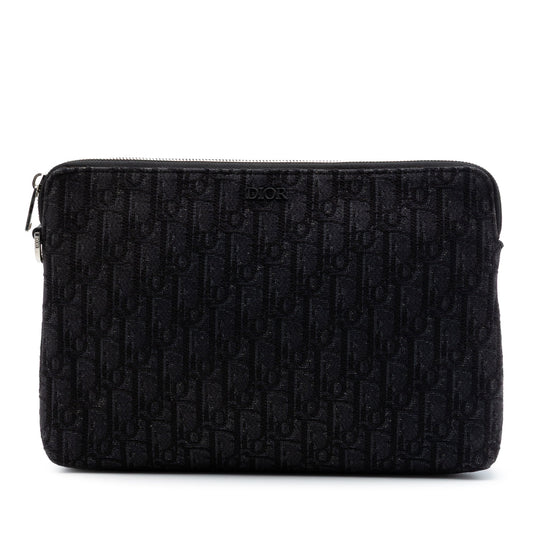 Dior Oblique Canvas A4 Zipped Pouch