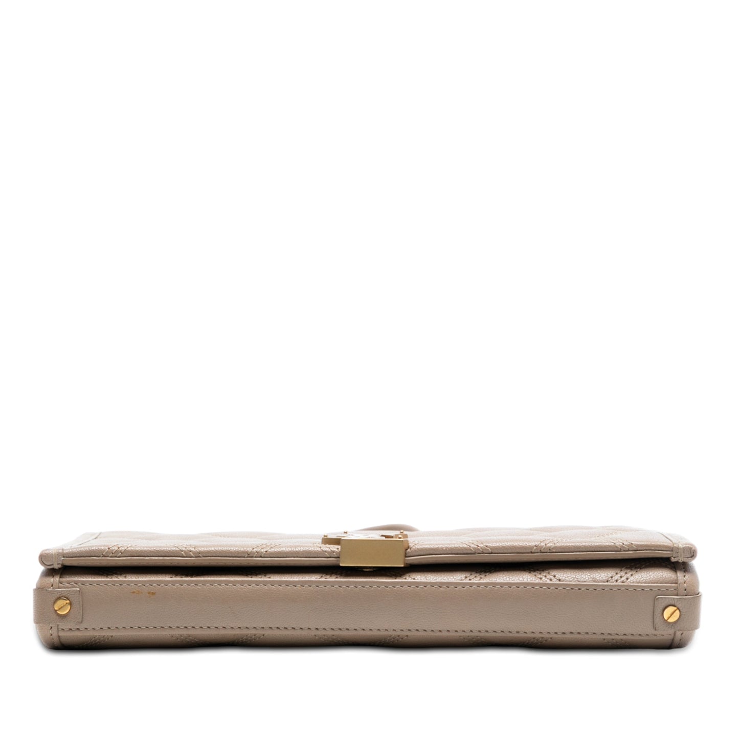 Saint Laurent Quilted Diamond Lambskin Becky Wallet on Chain