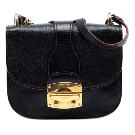 Miu Miu Goatskin Madras Satchel