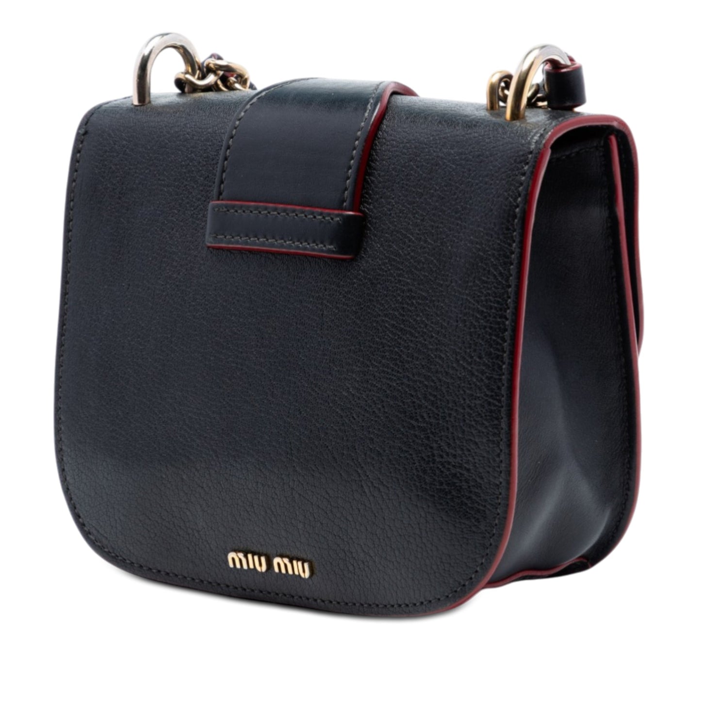 Miu Miu Goatskin Madras Satchel