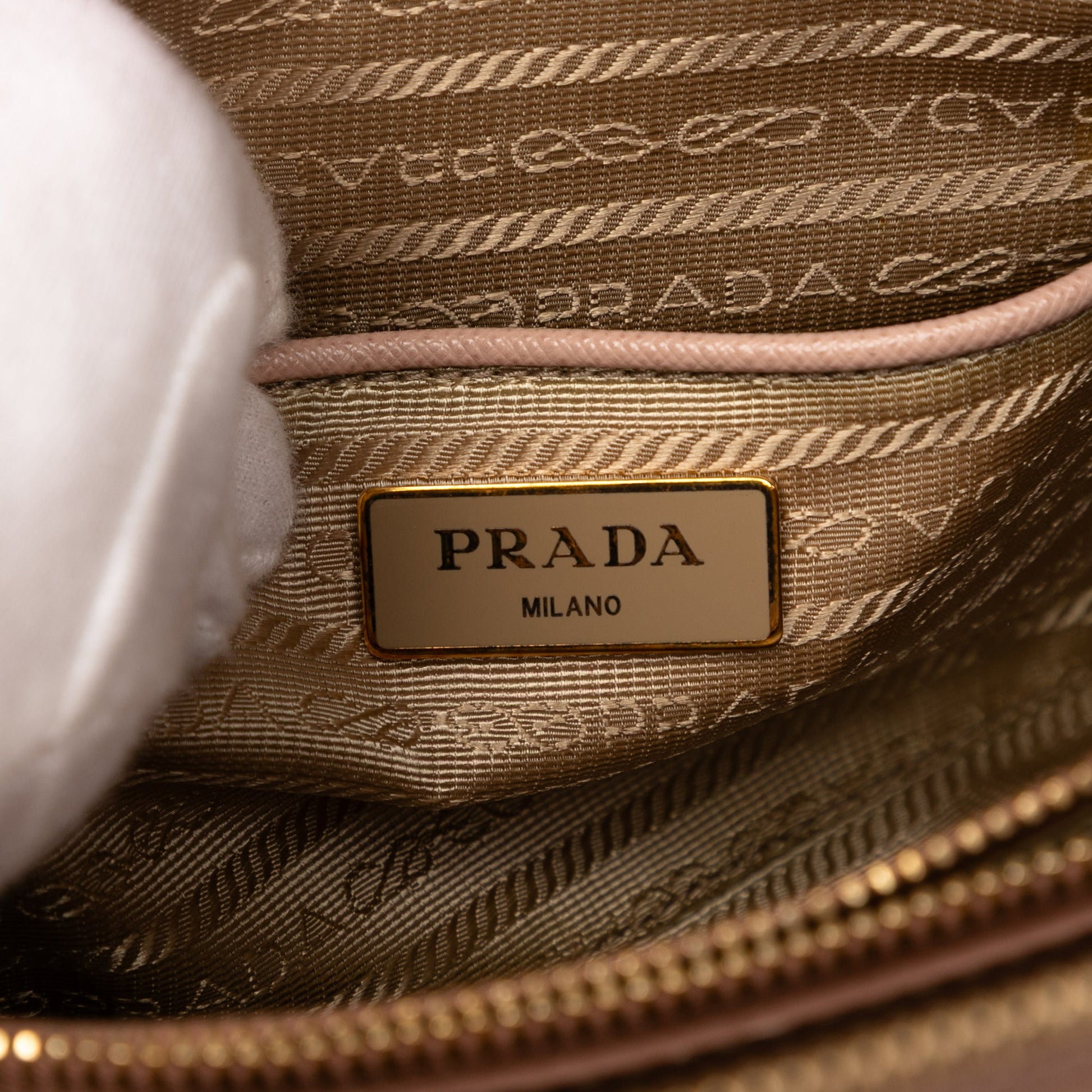 Prada Medium Saffiano Lux Promenade Satchel