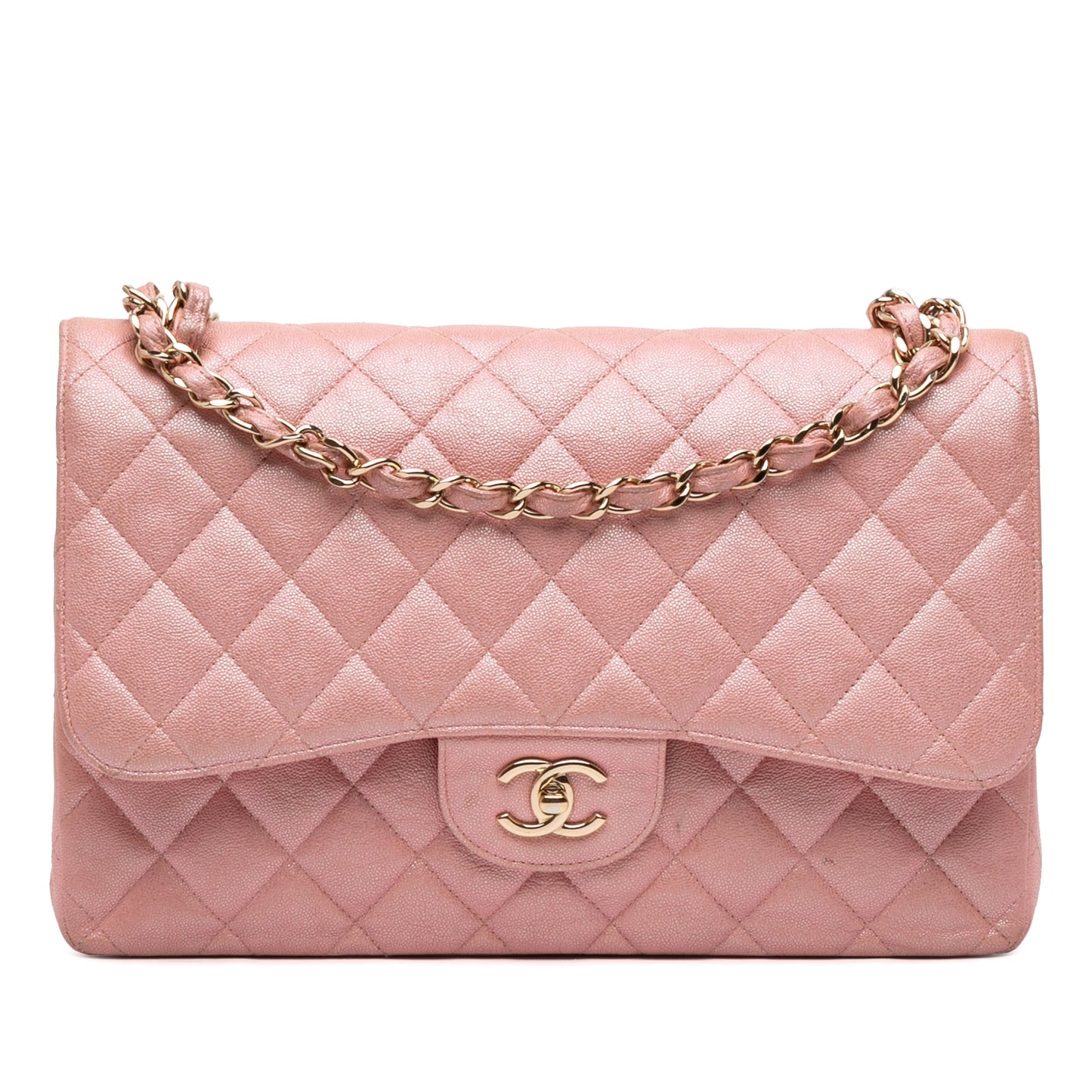 Chanel Jumbo Classic Iridescent Caviar Double Flap