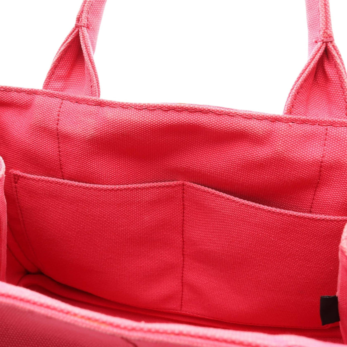 Prada Small Canvas Canapa Logo Tote — Pink