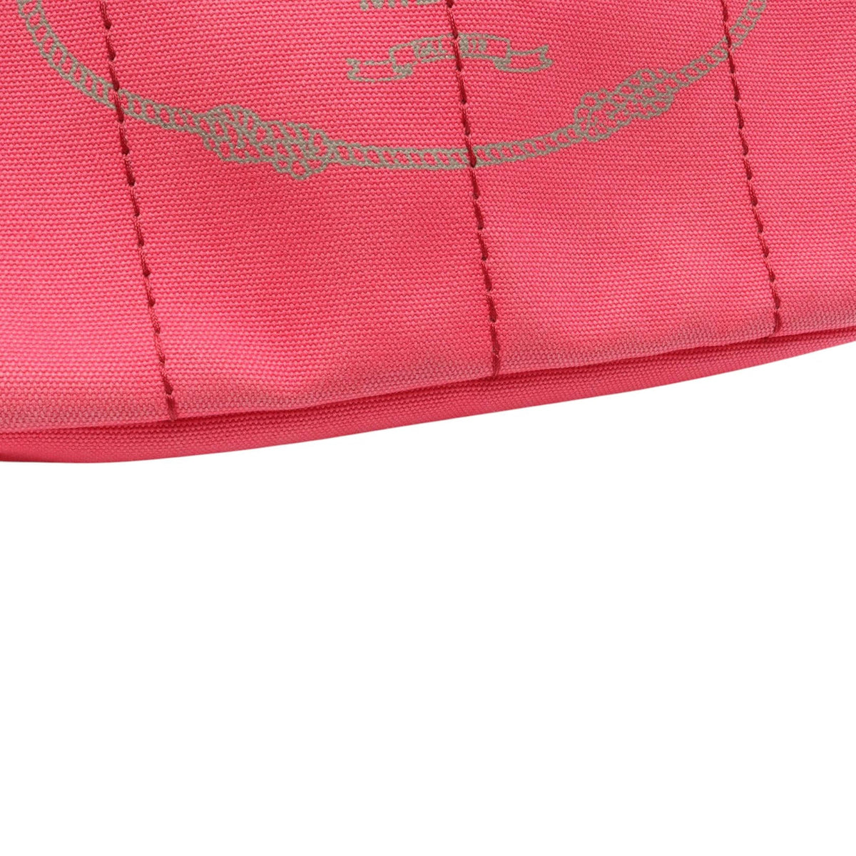 Prada Small Canvas Canapa Logo Tote — Pink