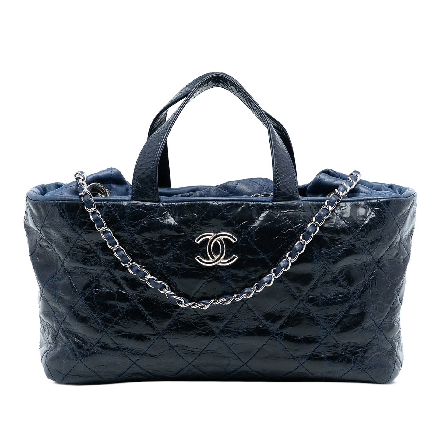 Chanel CC Quilted Glazed Calfskin Portobello Tote