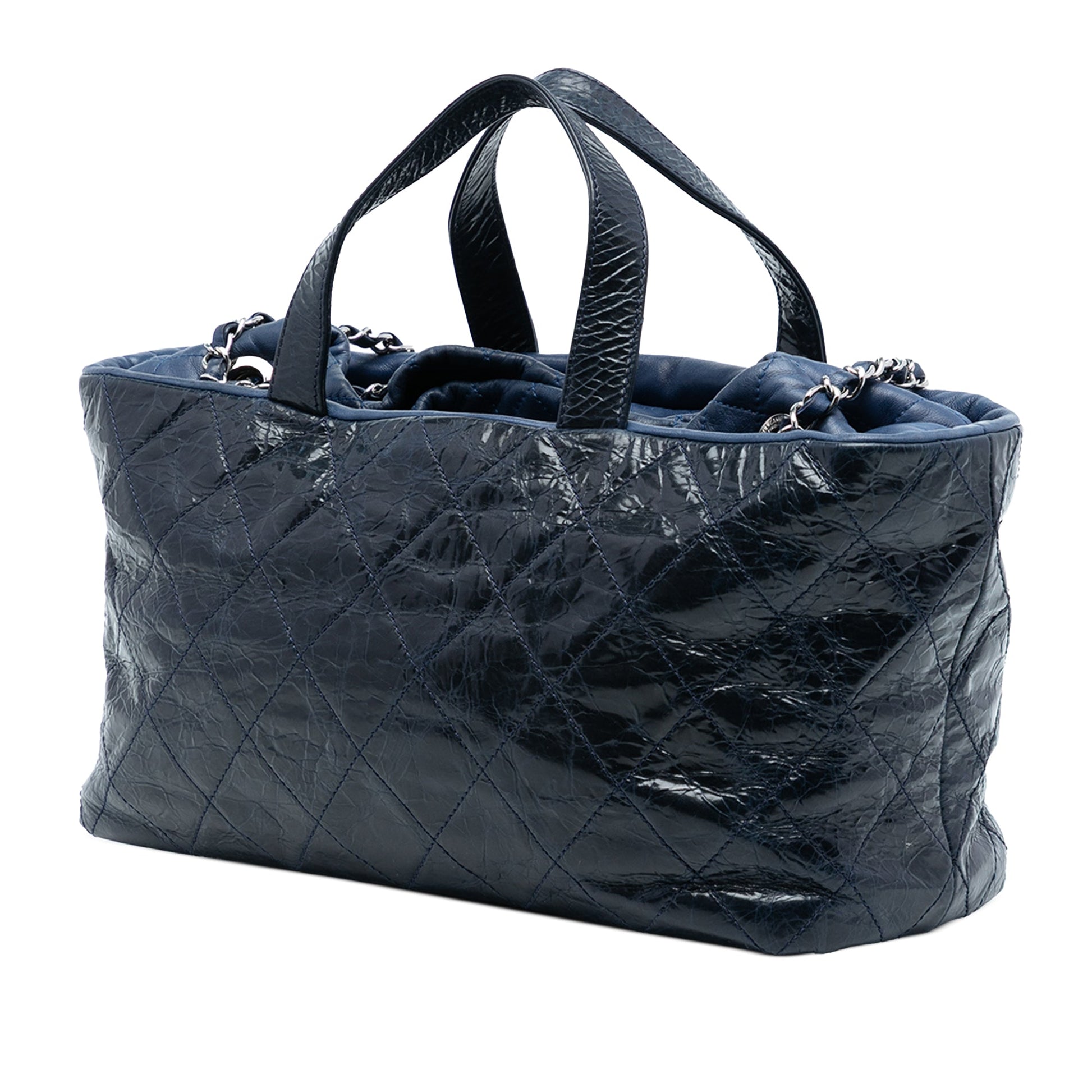 Chanel CC Quilted Glazed Calfskin Portobello Tote