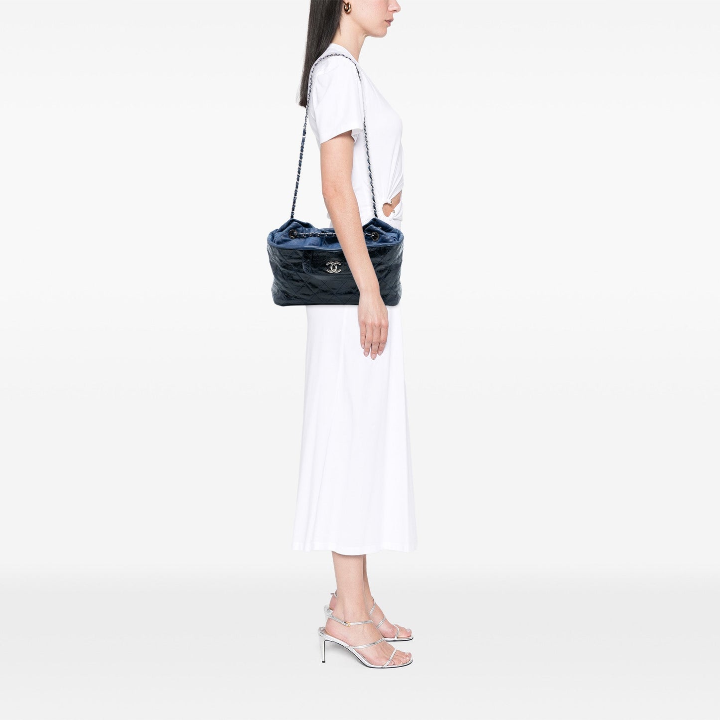 Chanel CC Quilted Glazed Calfskin Portobello Tote