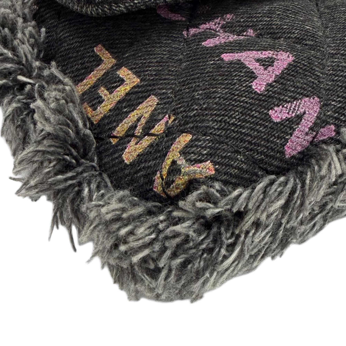 Chanel Fringe Denim Mood Clutch with Chain