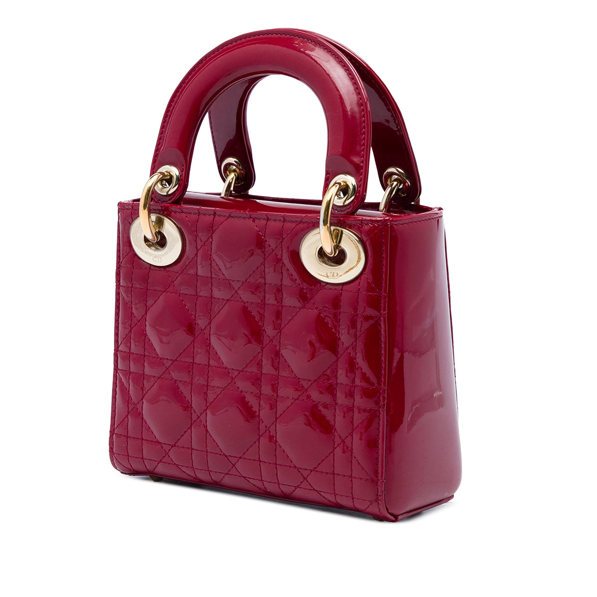 Dior Mini Patent Cannage Lady Dior