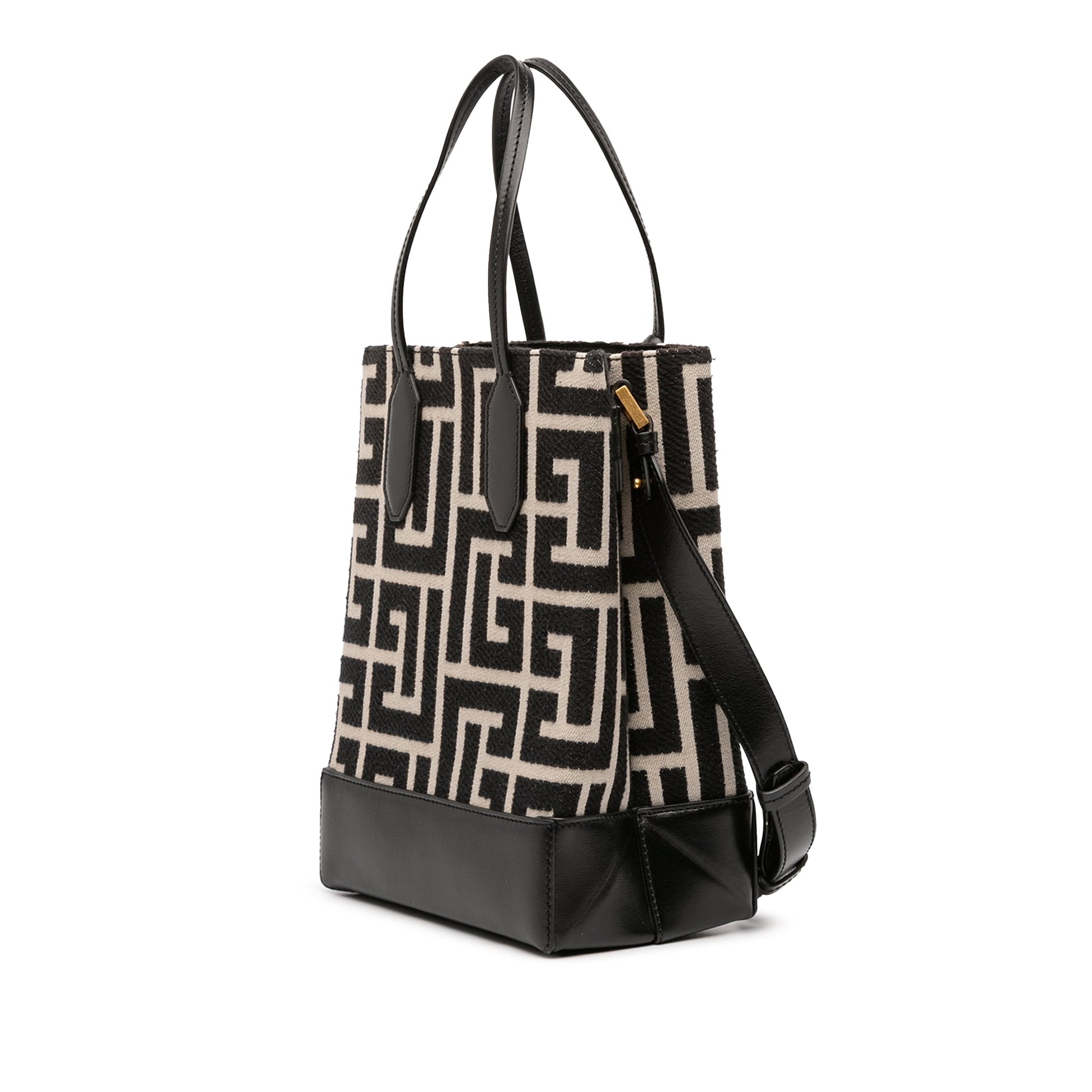 Balmain Maxi Monogram Jacquard North South Shopping Tote