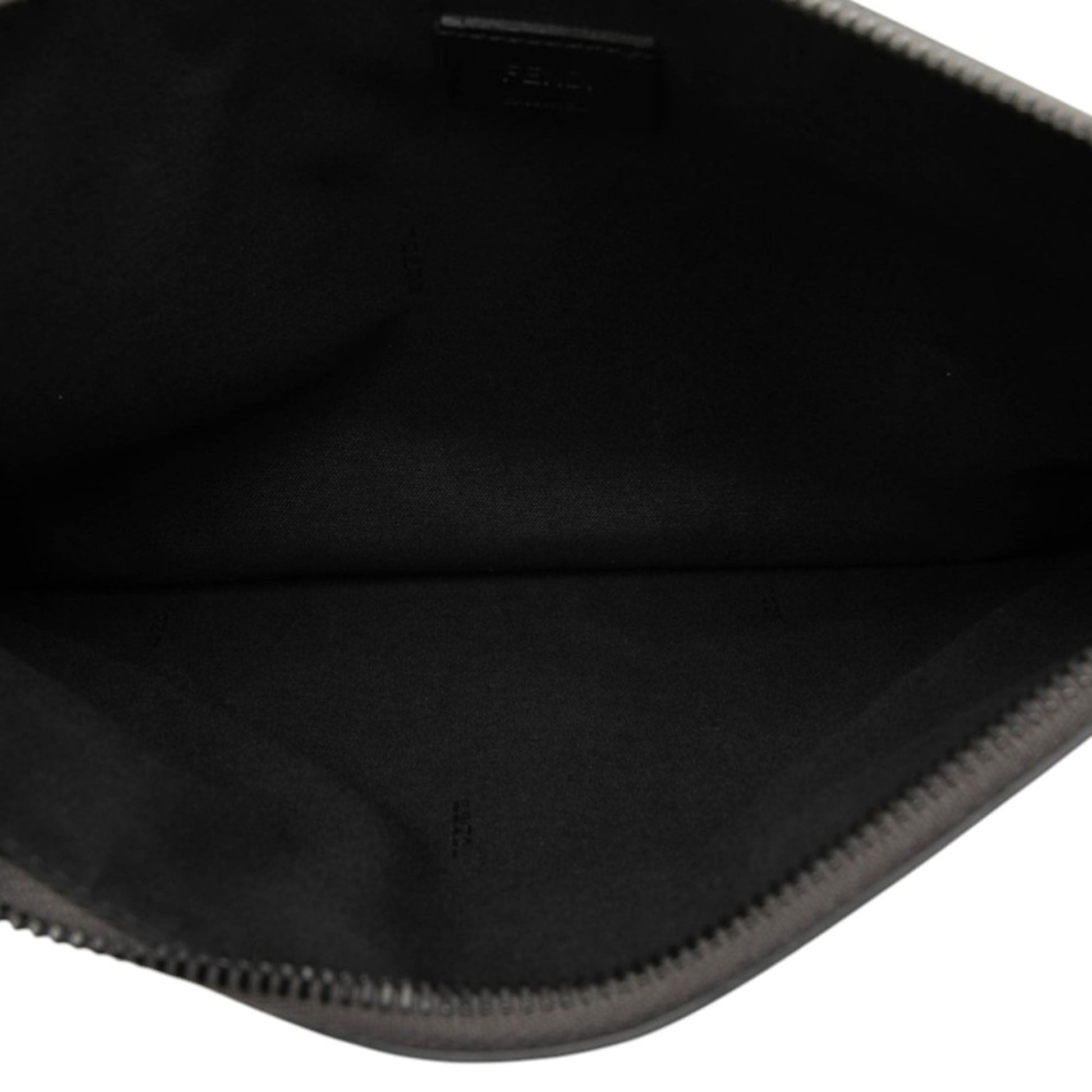 Fendi Leather Monster Eyes Zip Clutch