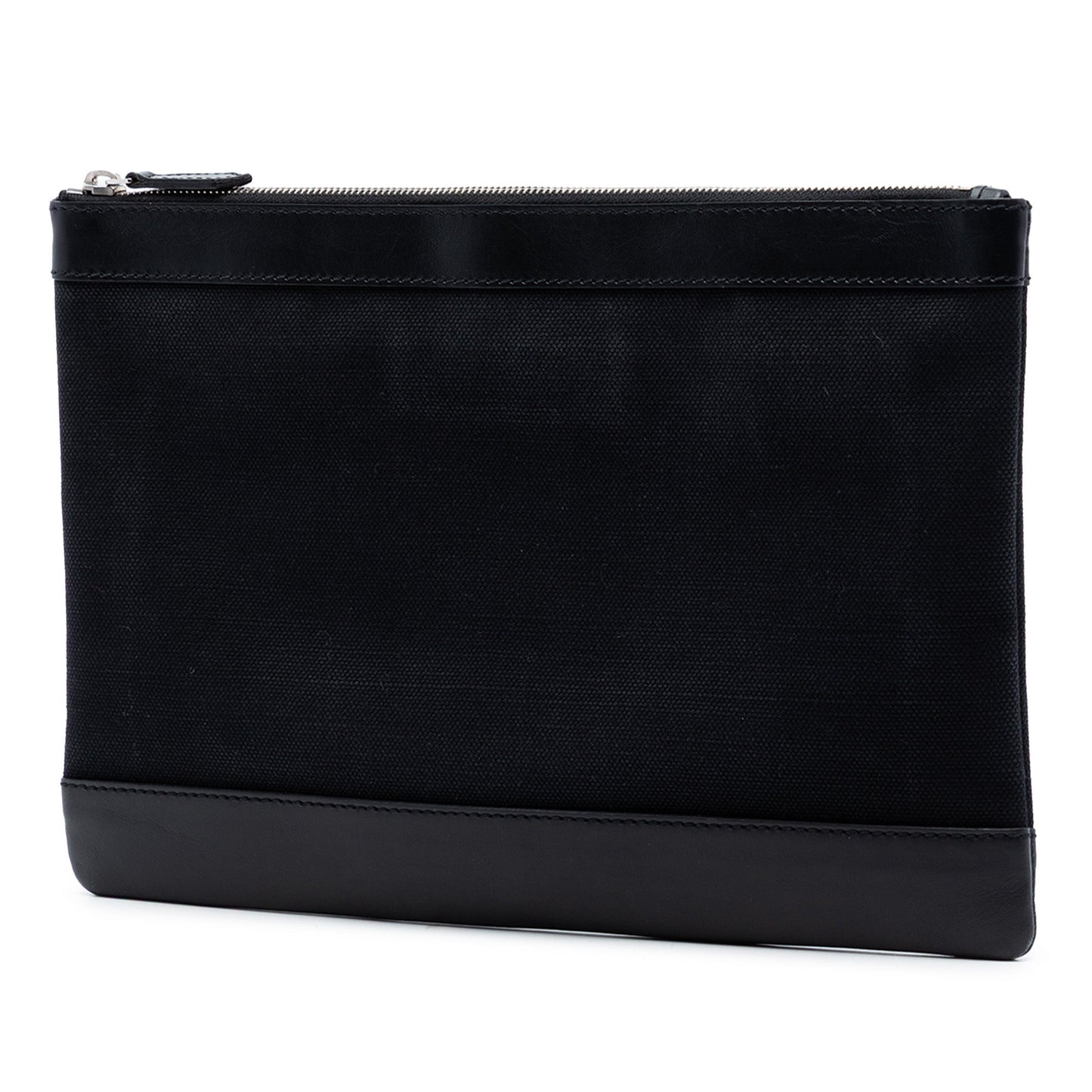 Canvas Navy Clip M Clutch