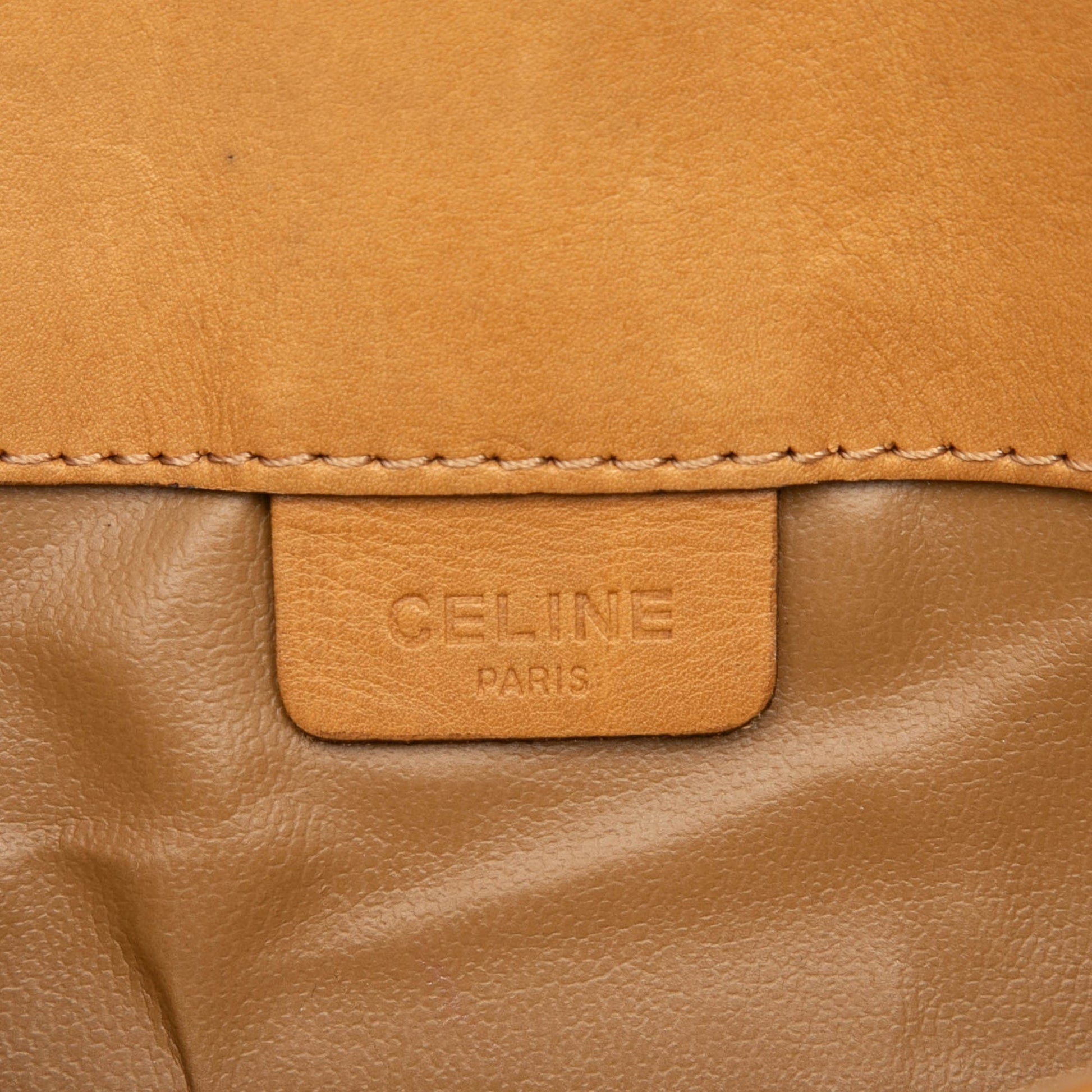 Celine Macadam Coated Canvas Clutch
