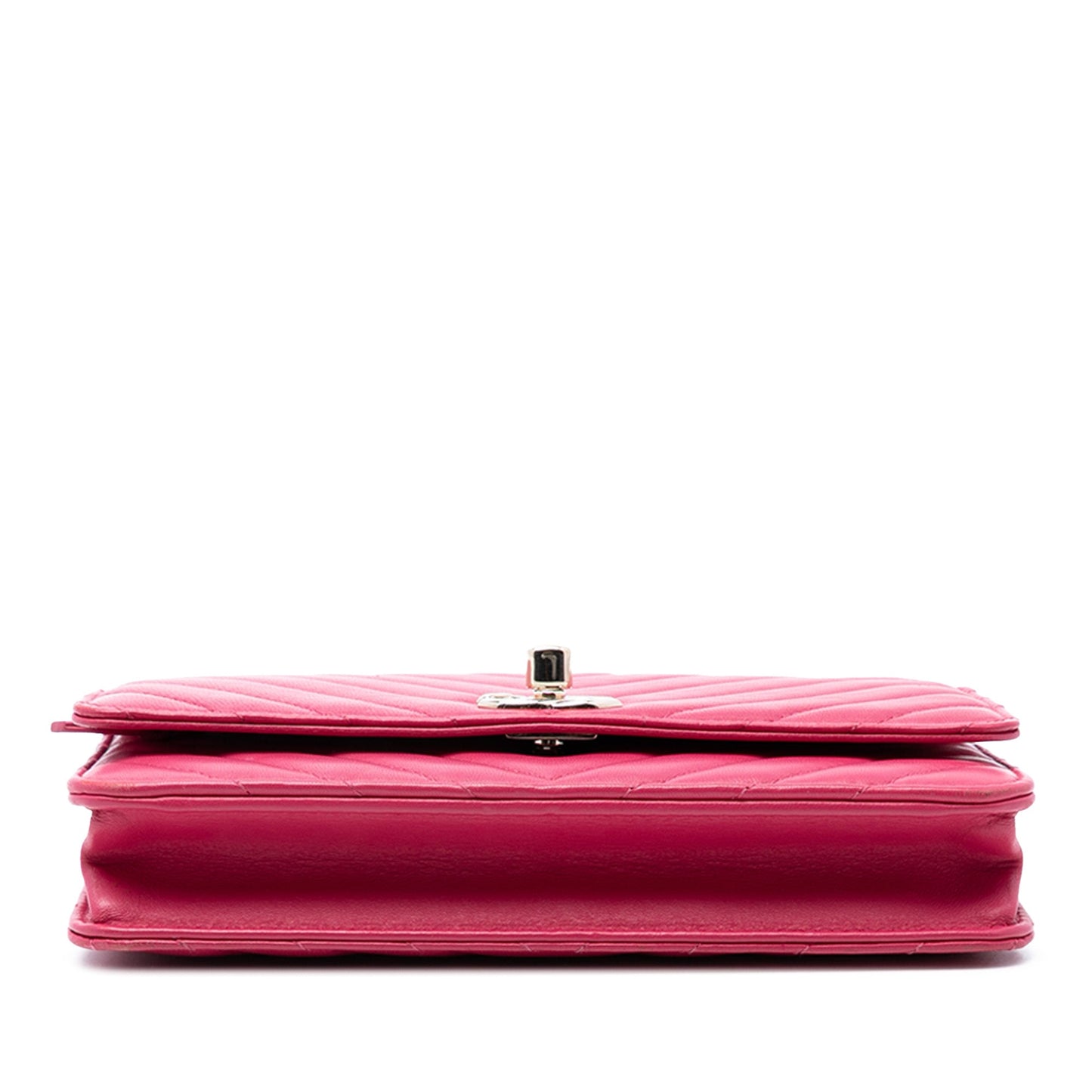 Chanel Chevron Lambskin Trendy CC Chain Wallet on Chain