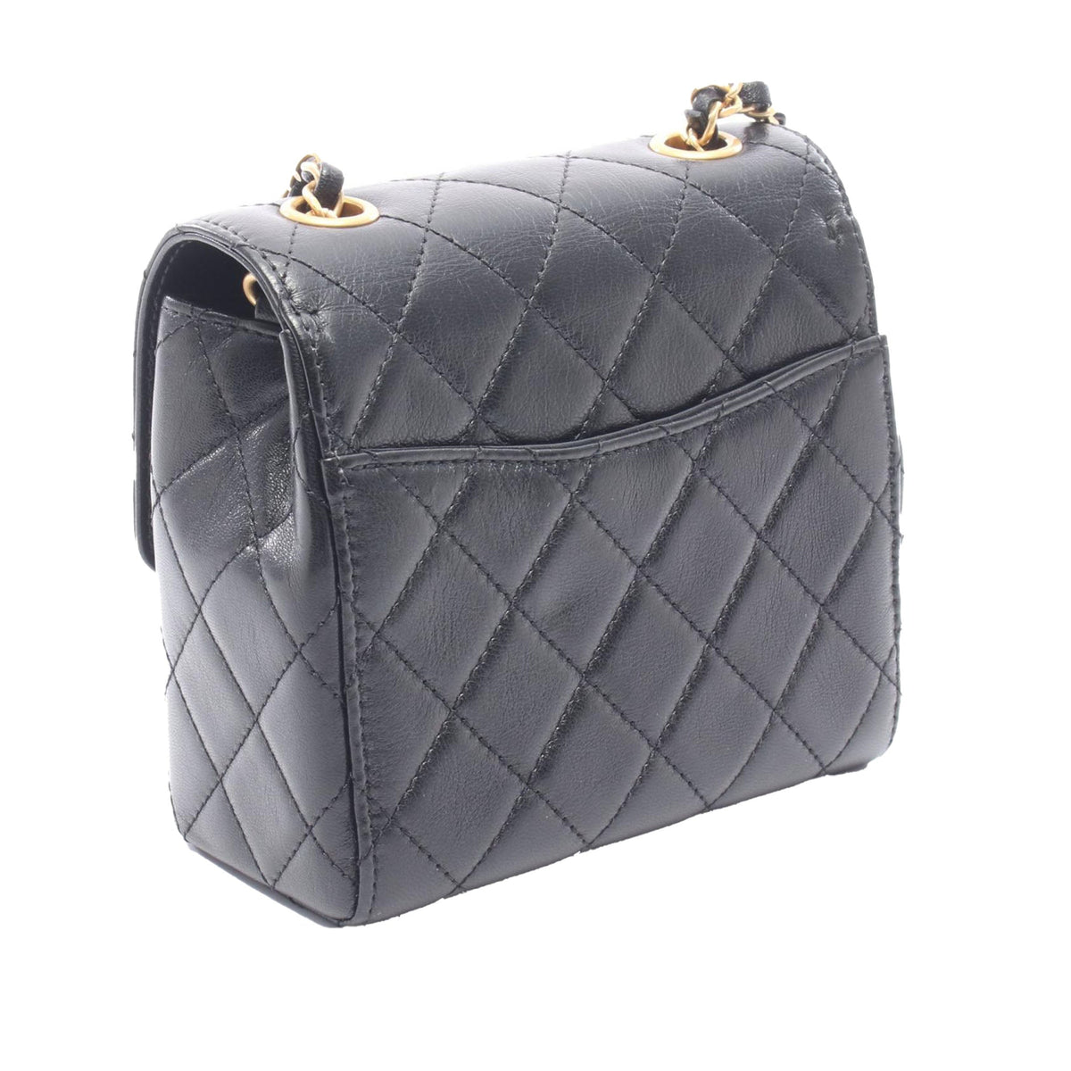 Chanel CC Quilted Lambskin Single Flap