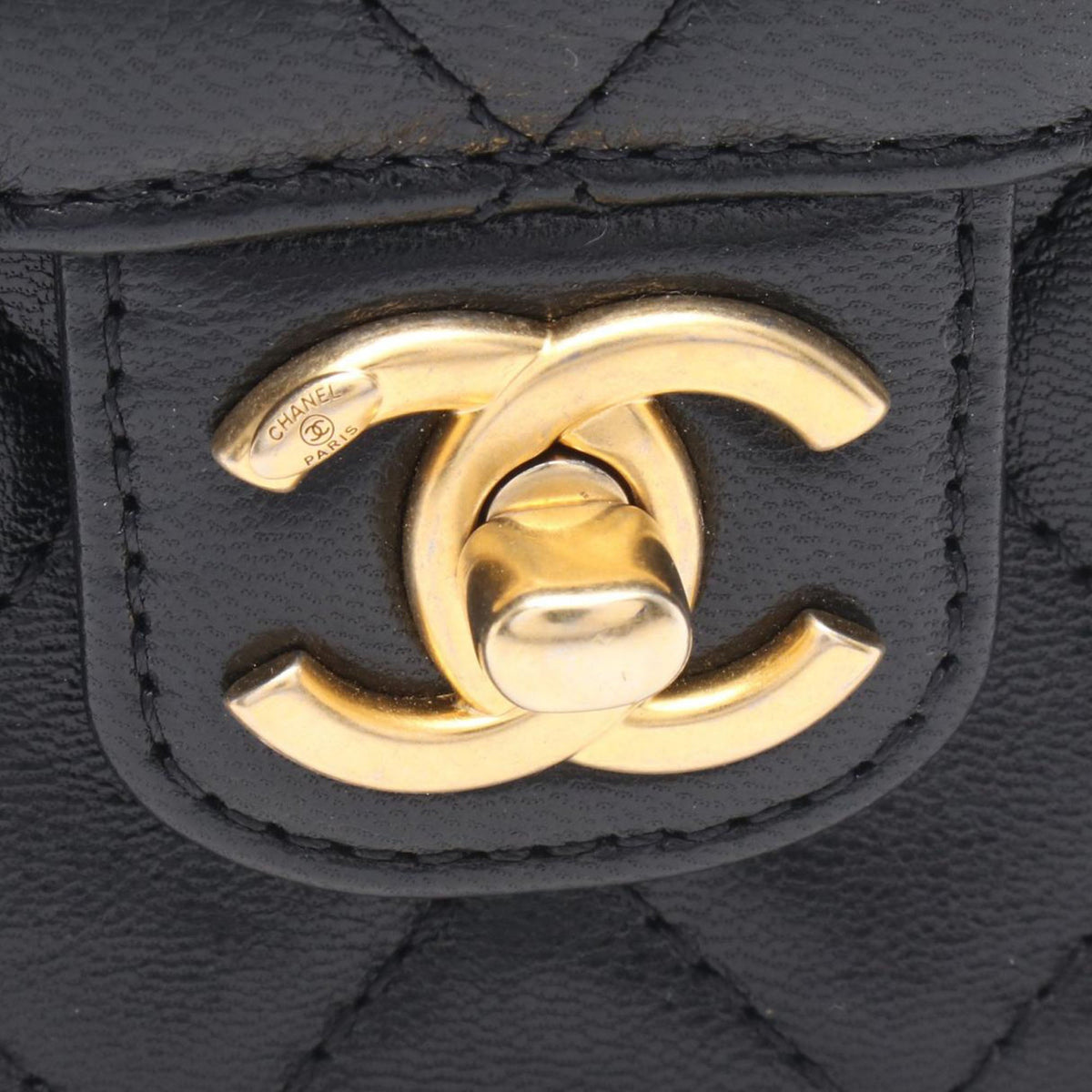 Chanel CC Quilted Lambskin Single Flap