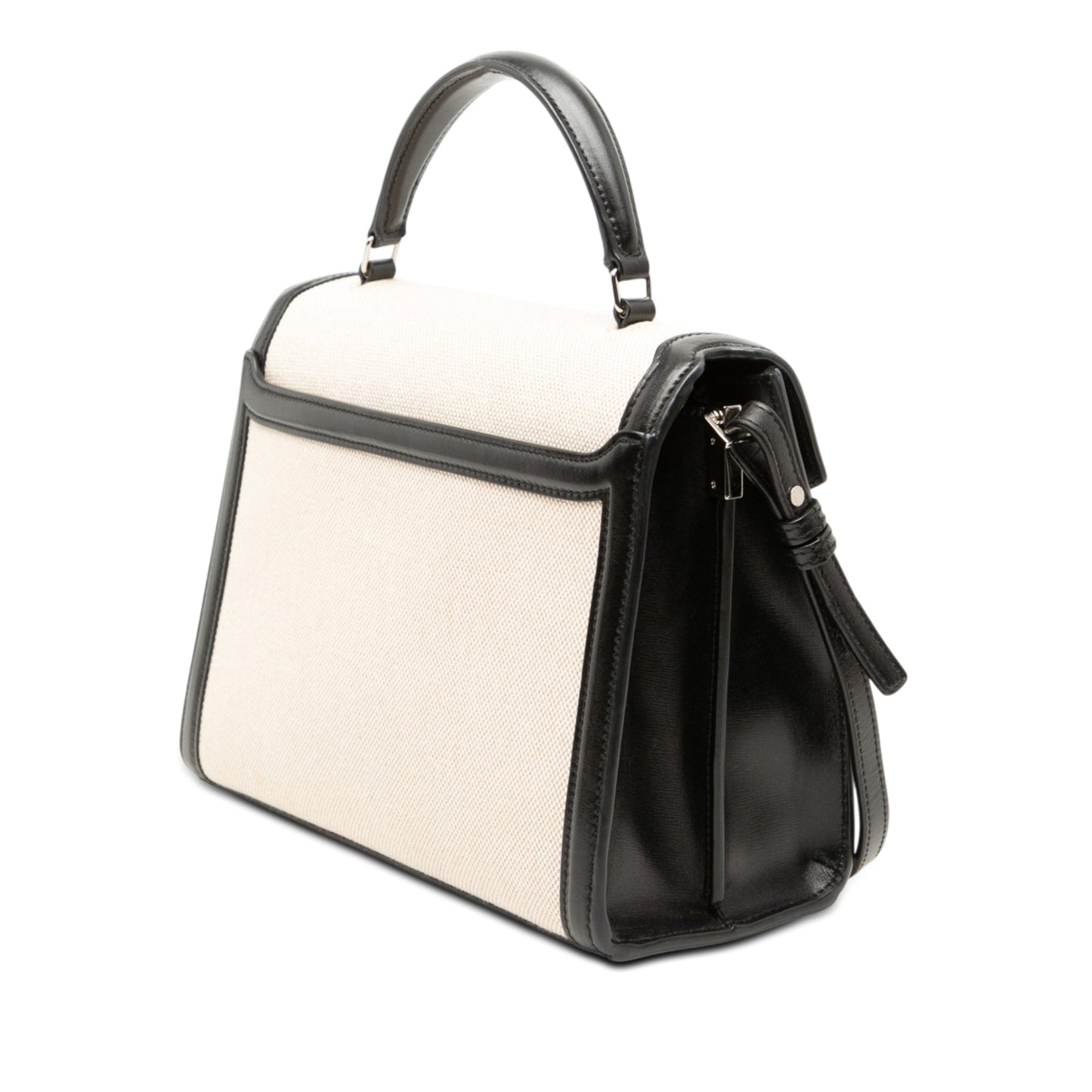 Saint Laurent Medium Canvas Cassandra Top Handle Bag