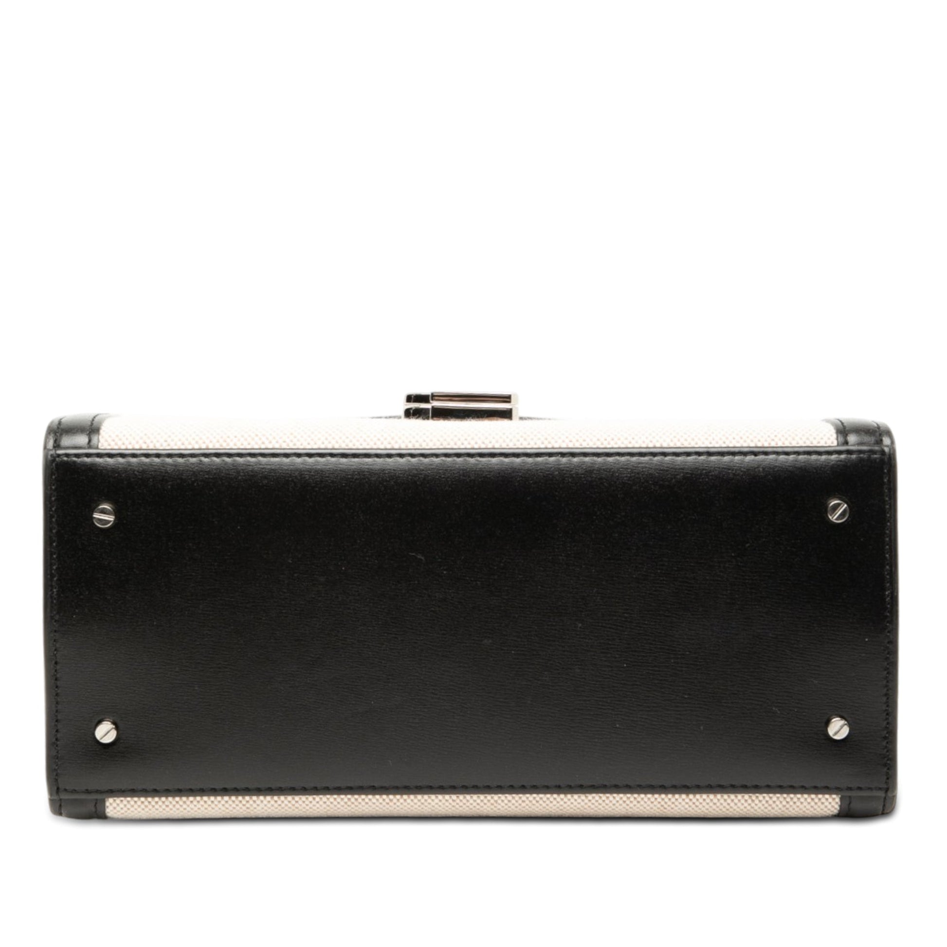 Saint Laurent Medium Canvas Cassandra Top Handle Bag