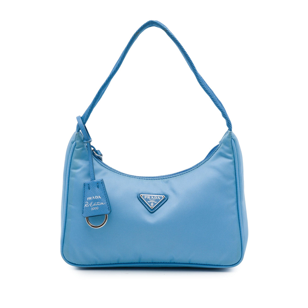 Prada Mini Tessuto Re Edition 2000 Shoulder Bag — Blue