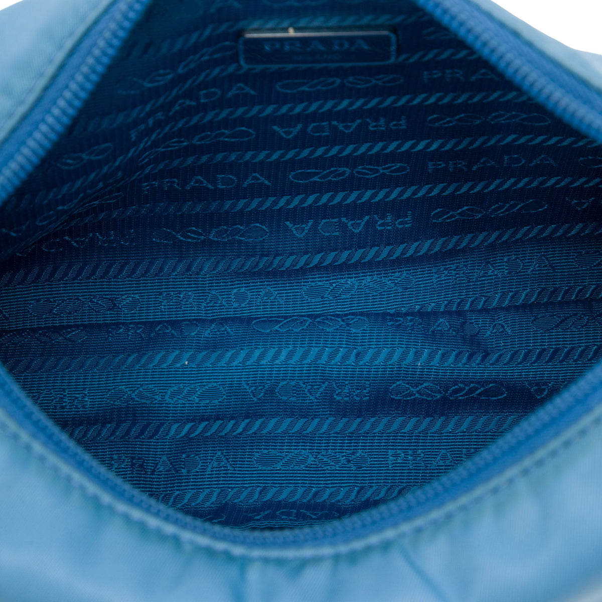 Prada Mini Tessuto Re Edition 2000 Shoulder Bag — Blue
