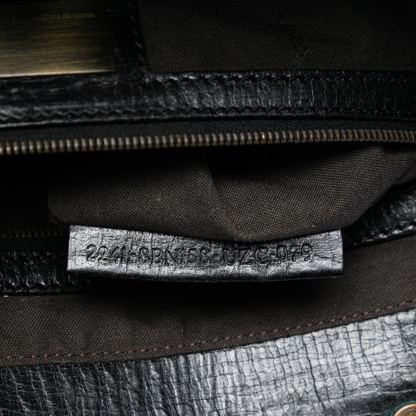 Fendi Large Zucca Velvet Etniko Du Jour Handbag