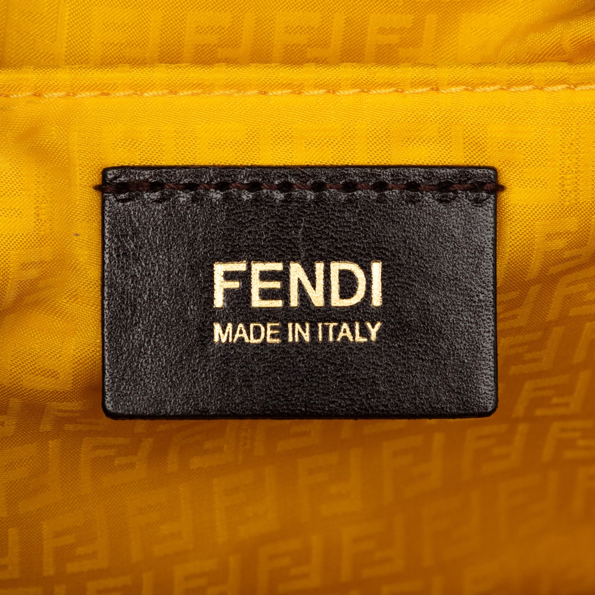 Fendi Small Perforated Zucca Spalmati Roll Tote