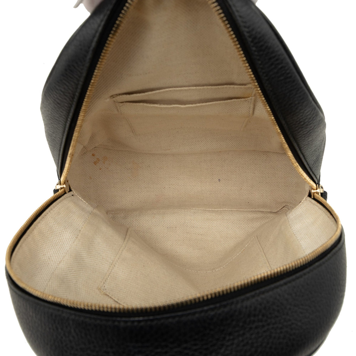 Gucci Pebbled Calfskin Soho Chain Backpack