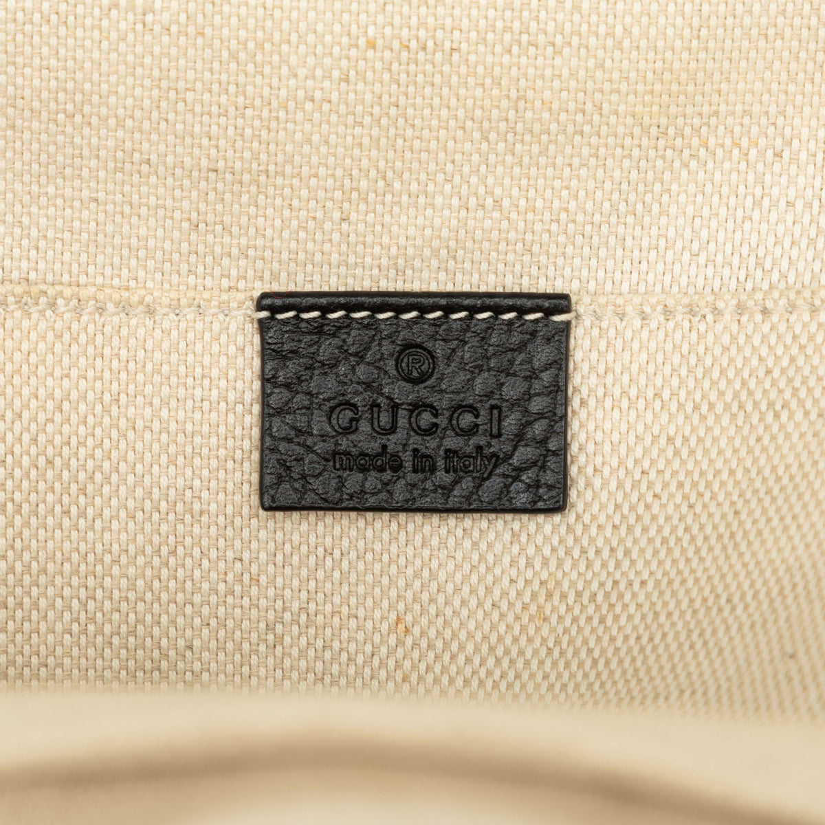 Gucci Pebbled Calfskin Soho Chain Backpack