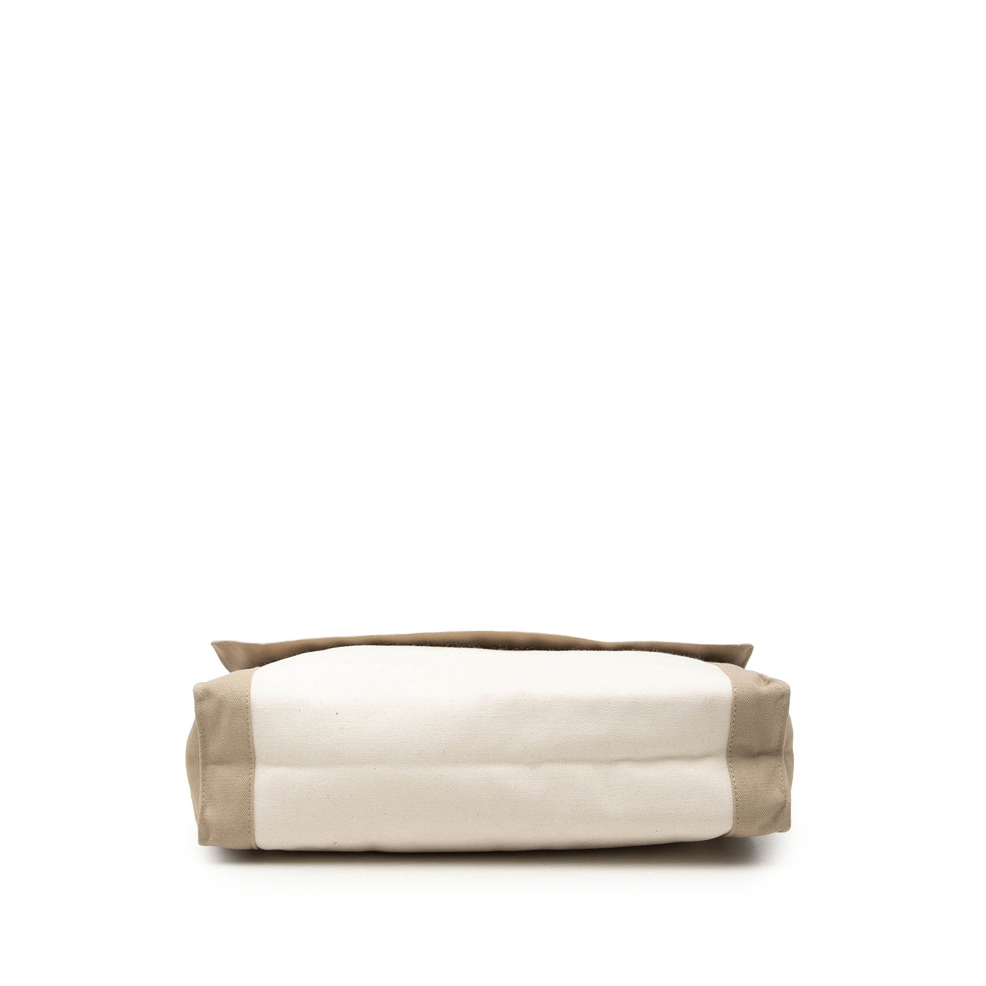 Hermès Bicolor Canvas Tapis de Selle Clutch