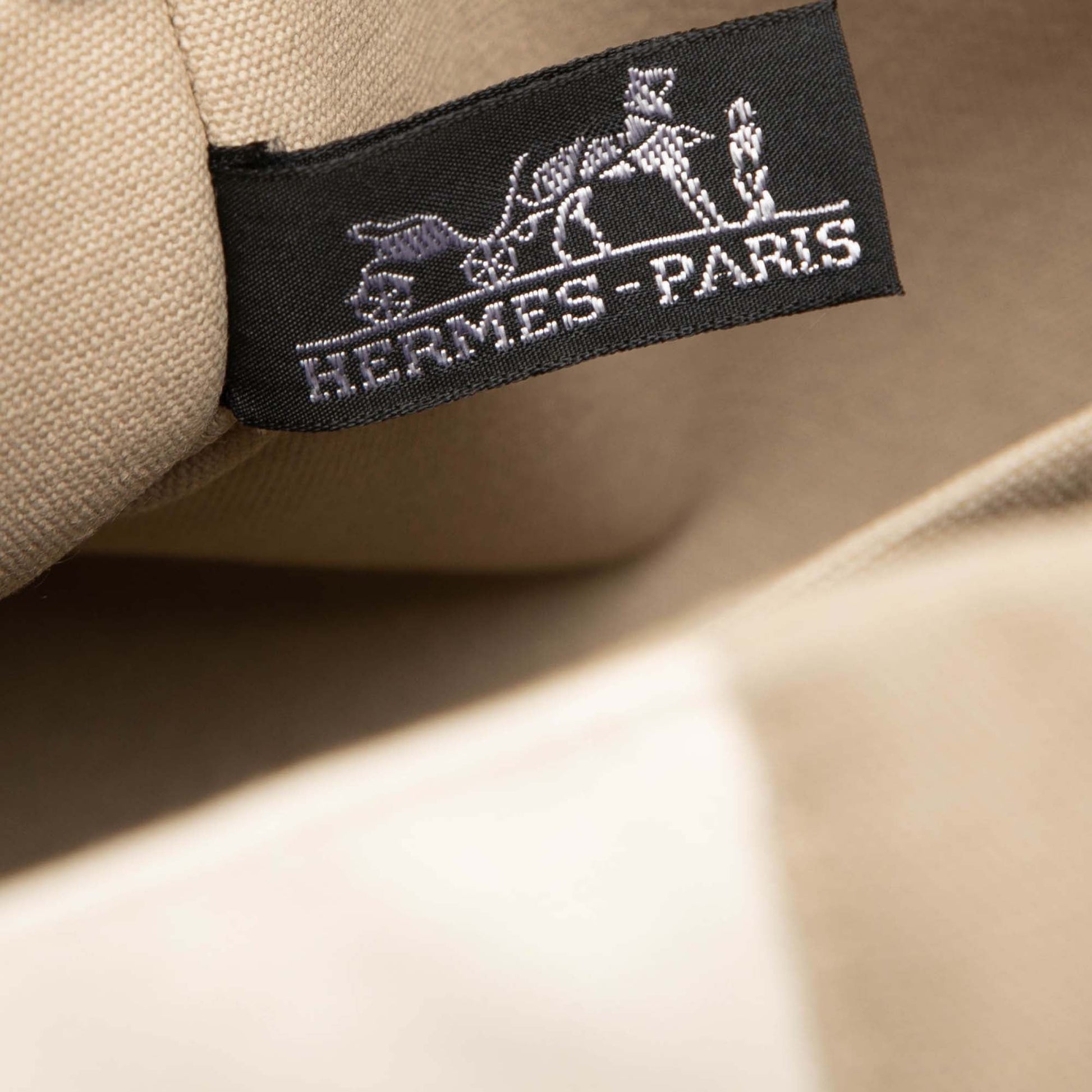 Hermès Bicolor Canvas Tapis de Selle Clutch