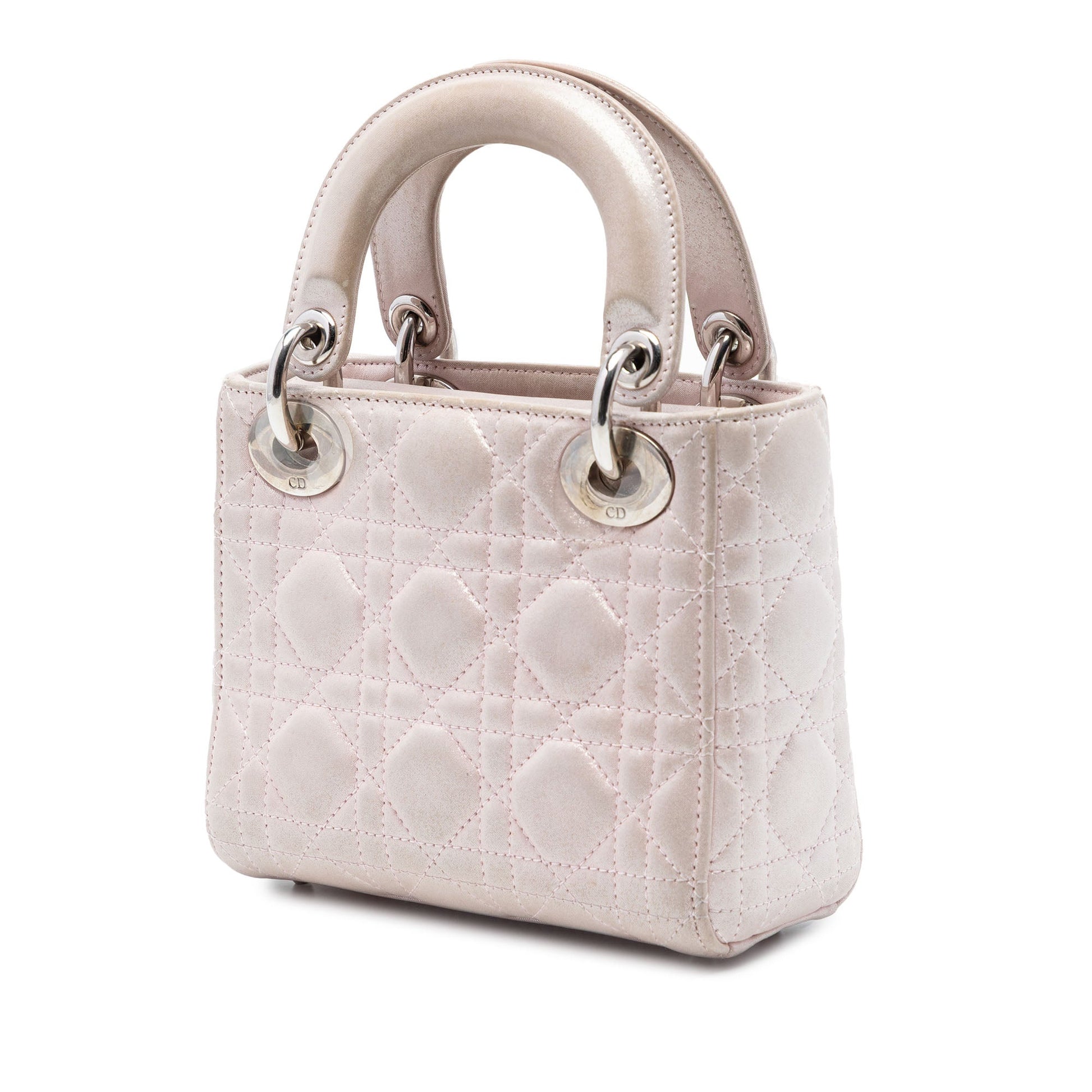 Dior Mini Iridescent Lambskin Cannage Lady Dior