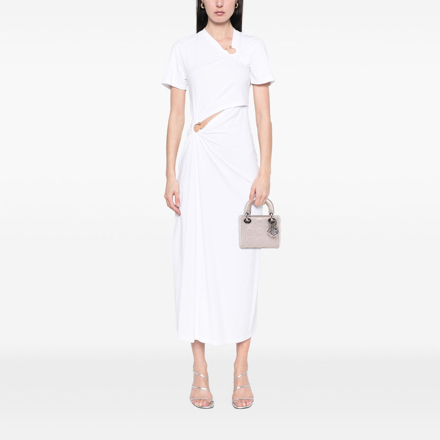 Dior Mini Iridescent Lambskin Cannage Lady Dior