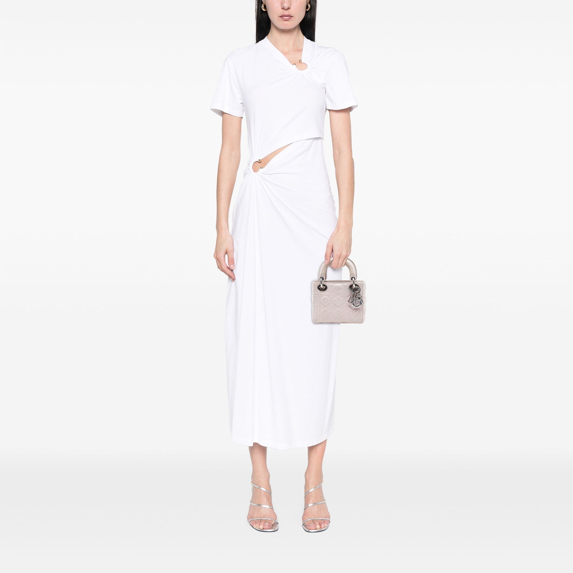 Dior Mini Iridescent Lambskin Cannage Lady Dior