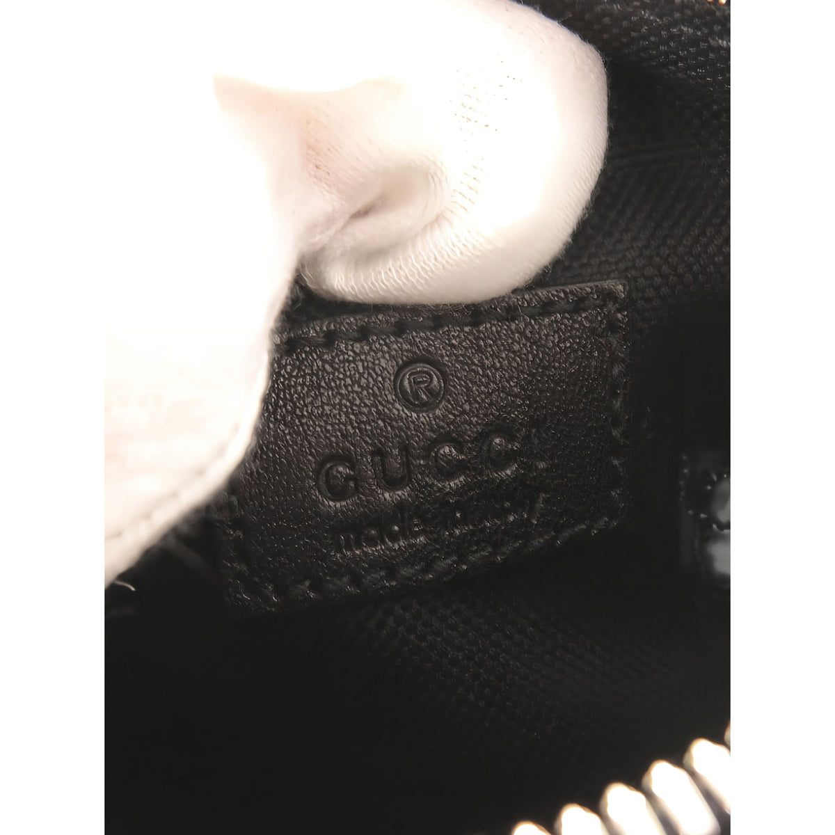 Gucci Mini Leather Blondie Barrel Shoulder Bag — Black