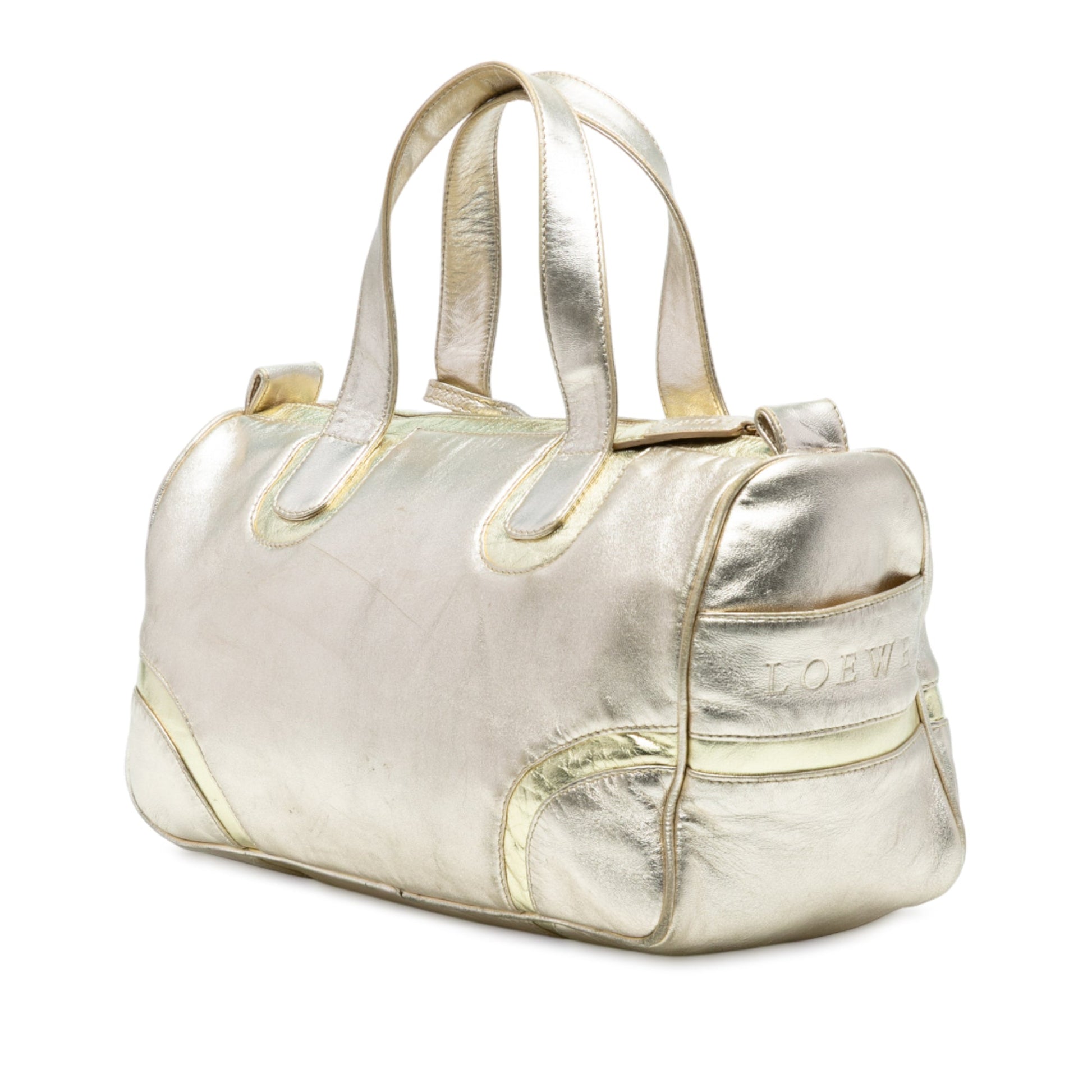 LOEWE Metallic Leather Handbag