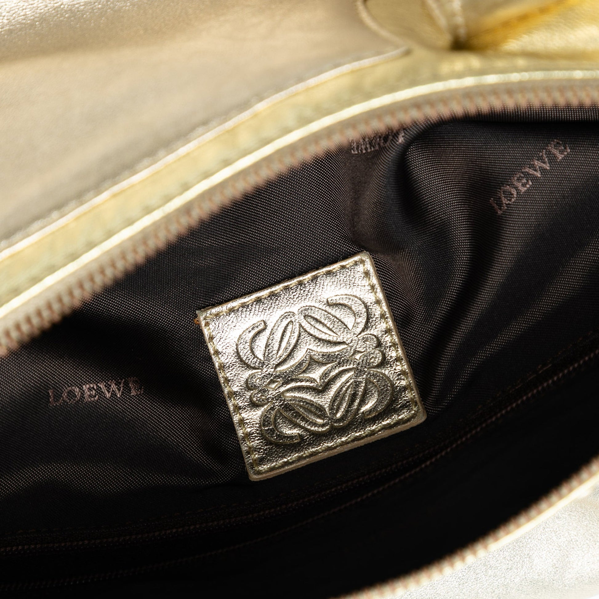 LOEWE Metallic Leather Handbag