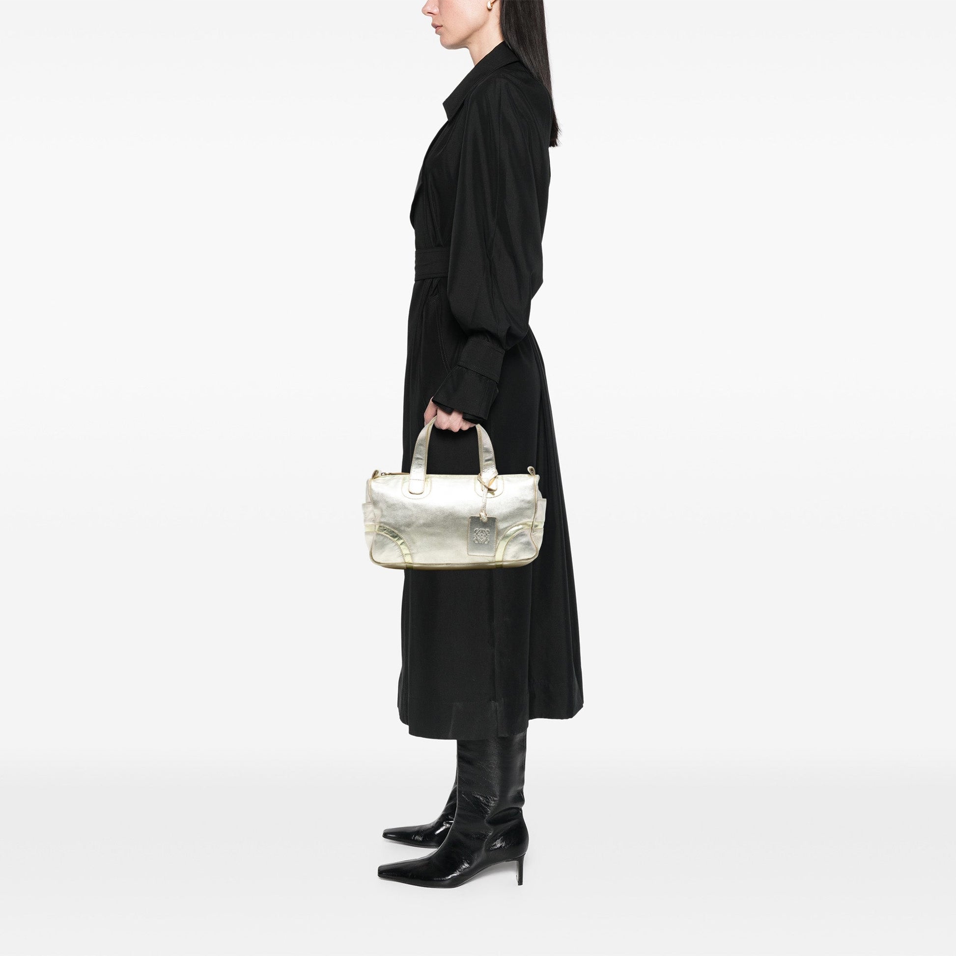 LOEWE Metallic Leather Handbag