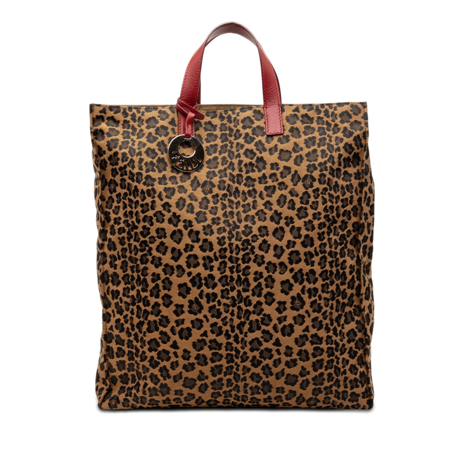 Leopard Printed Canvas Shopping Tote