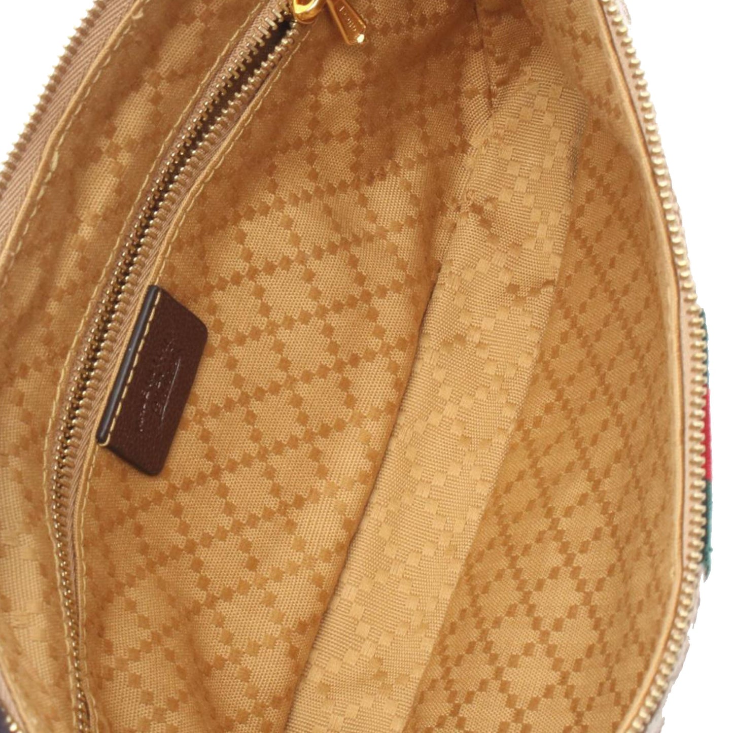 Gucci Small GG Canvas Web Lunetta Satchel