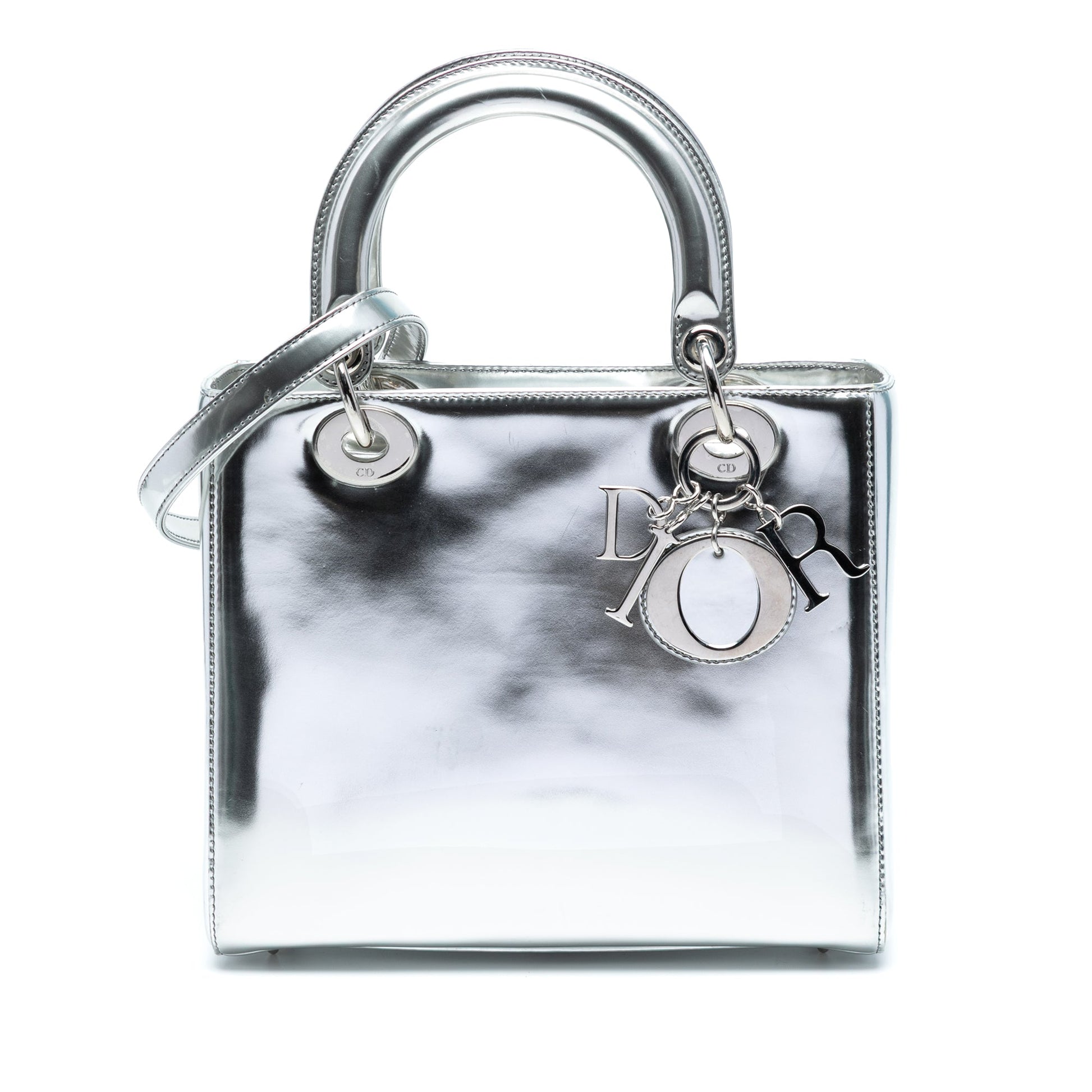 Dior Medium Metallic Patent Lady Dior