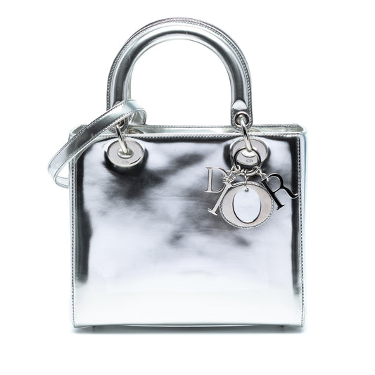 Dior Medium Metallic Patent Lady Dior