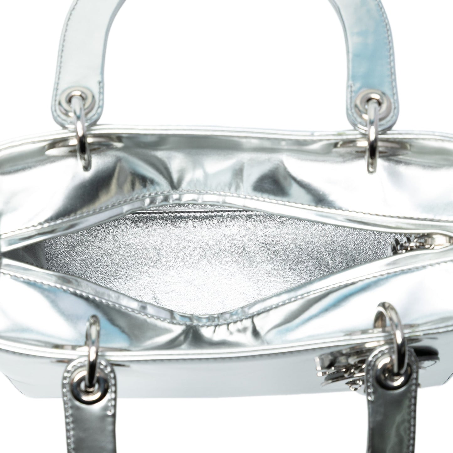 Dior Medium Metallic Patent Lady Dior