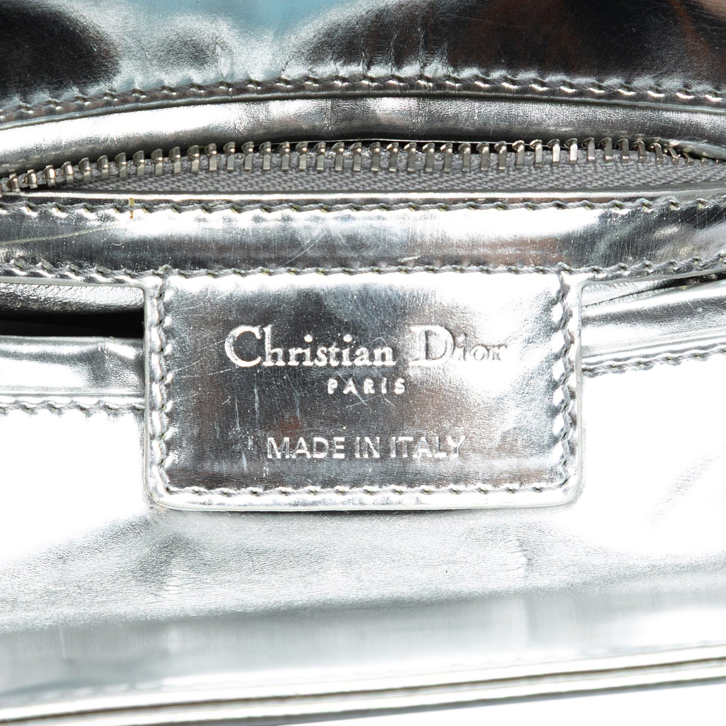 Dior Medium Metallic Patent Lady Dior