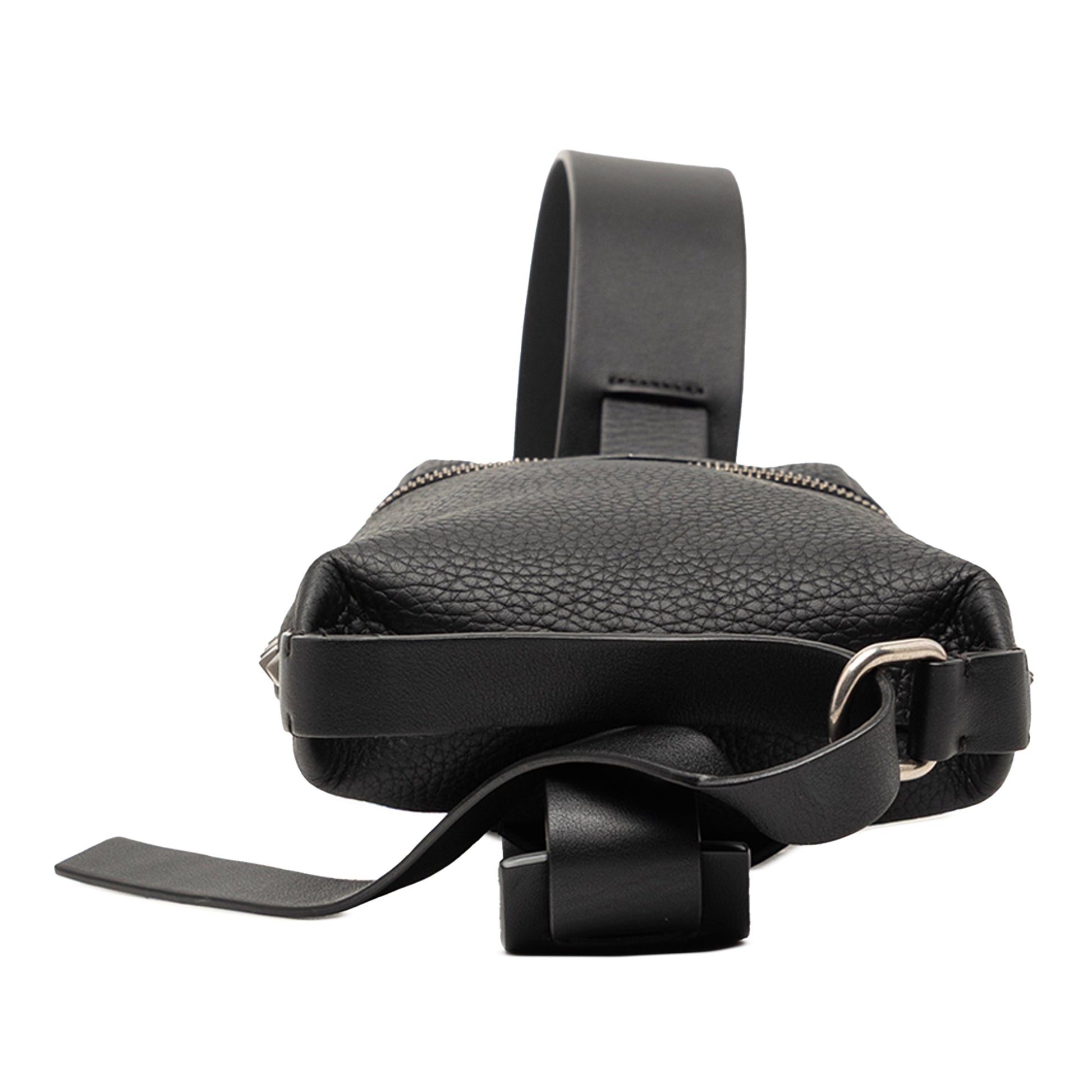 Valentino Grainy Calfskin Rockstud Convertible Sling Bag