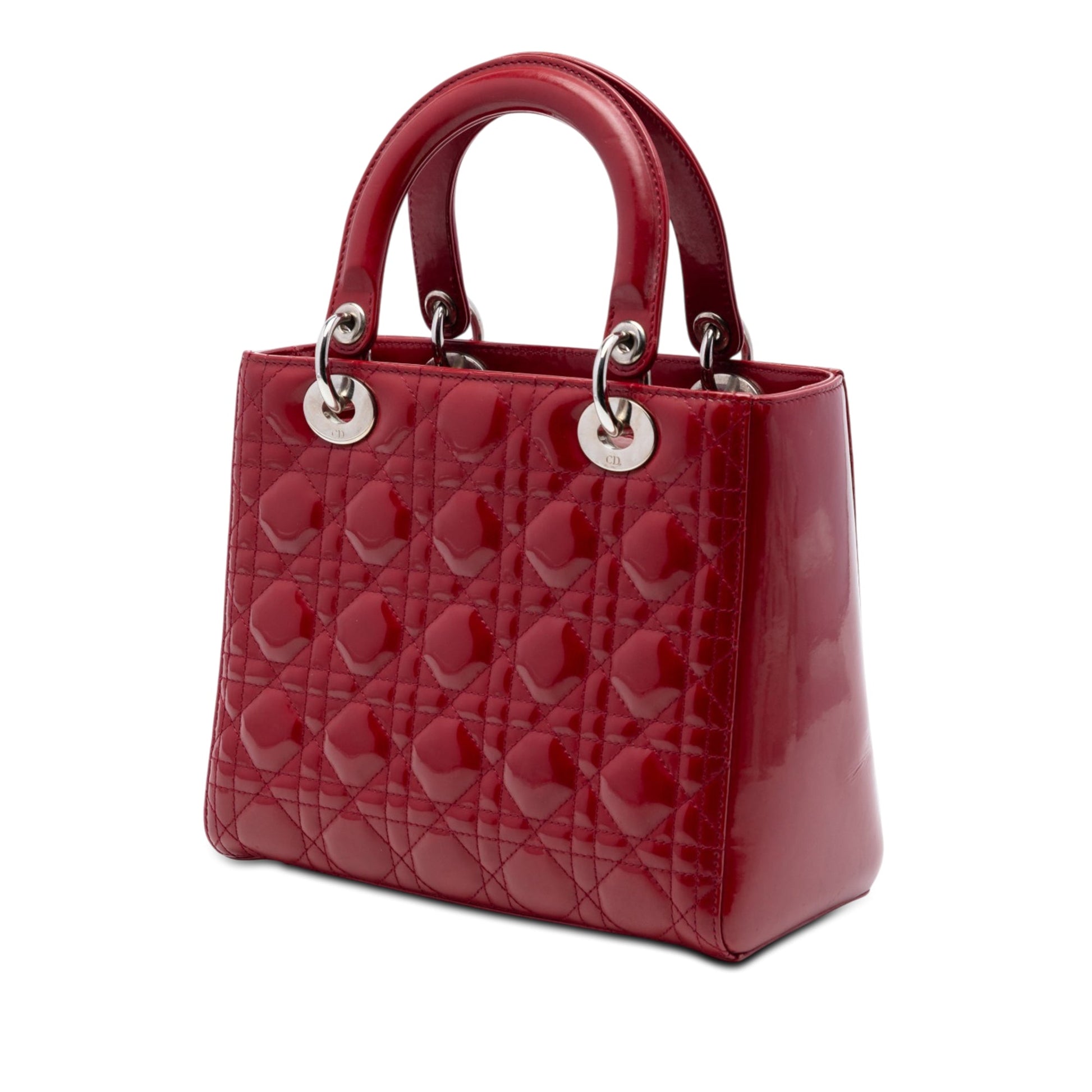 Dior Medium Patent Cannage Lady Dior