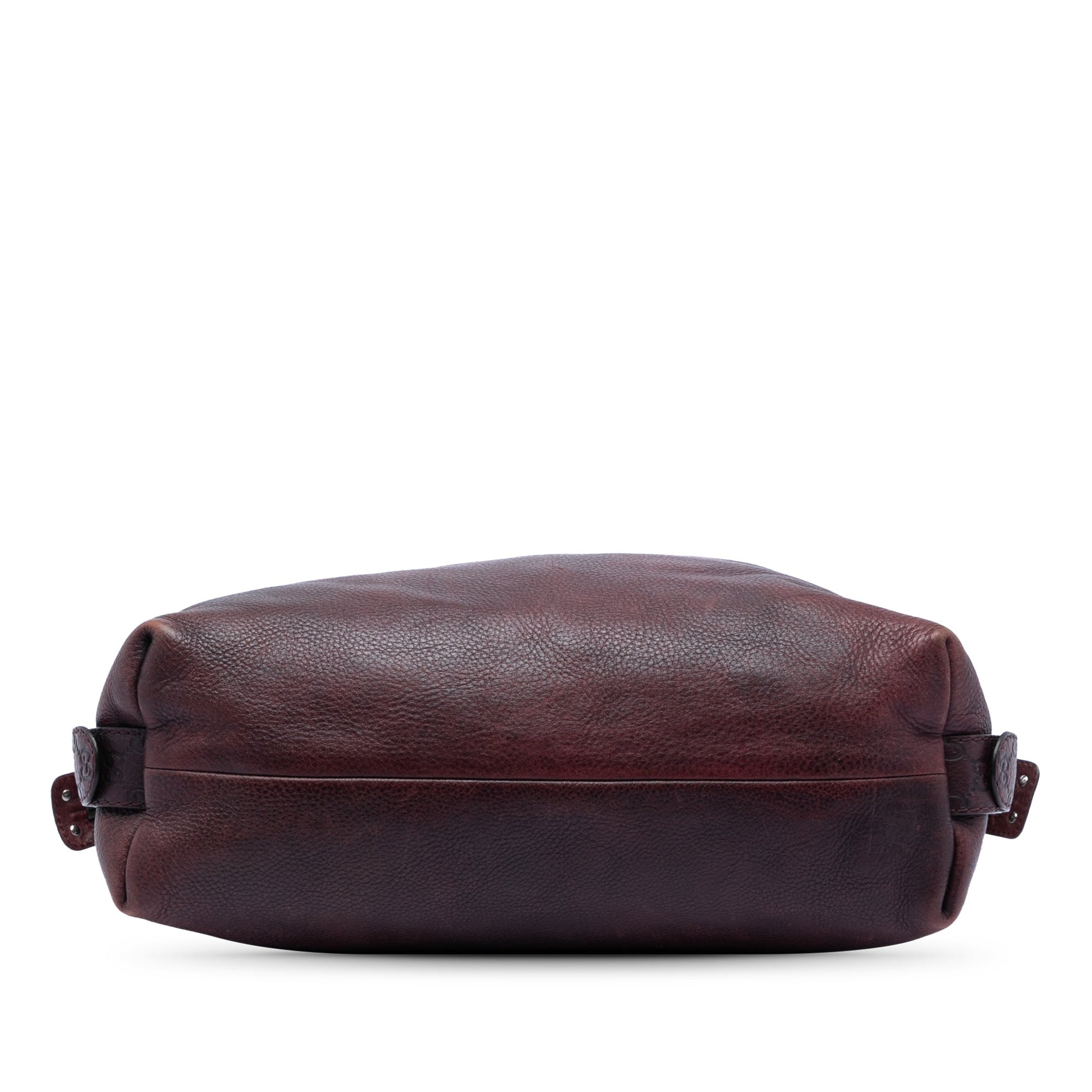 Gucci Large Leather Bamboo Bar Tote